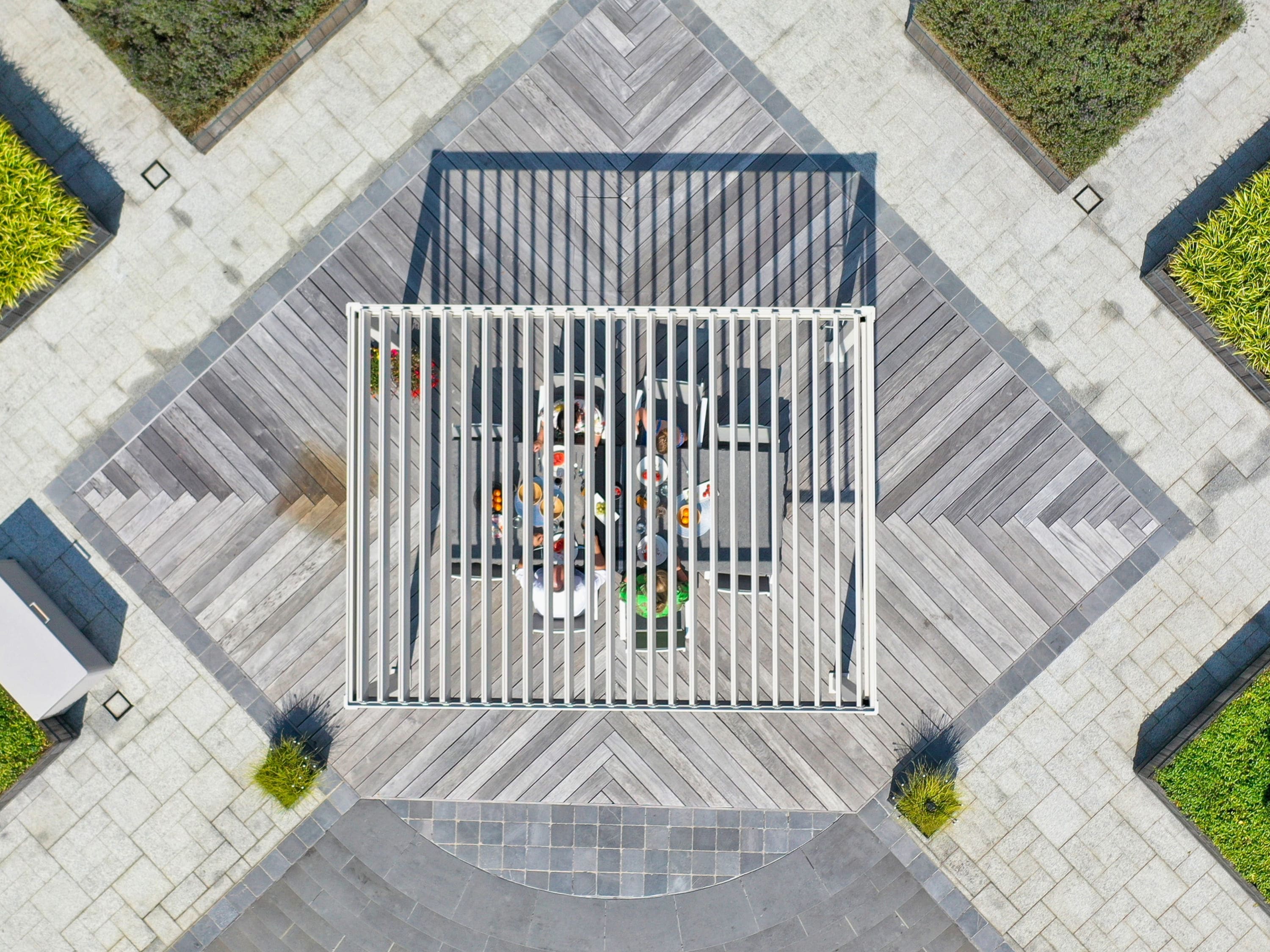 Mirador Deluxe overkapping - 300 x 400 cm - lichtgrijs