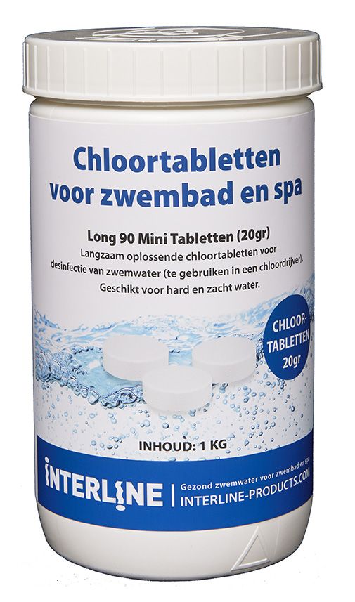 Interline Chloortabletten – Long90 20gram/1kg Interline Chloortabletten – Long90 20gram/1kg
