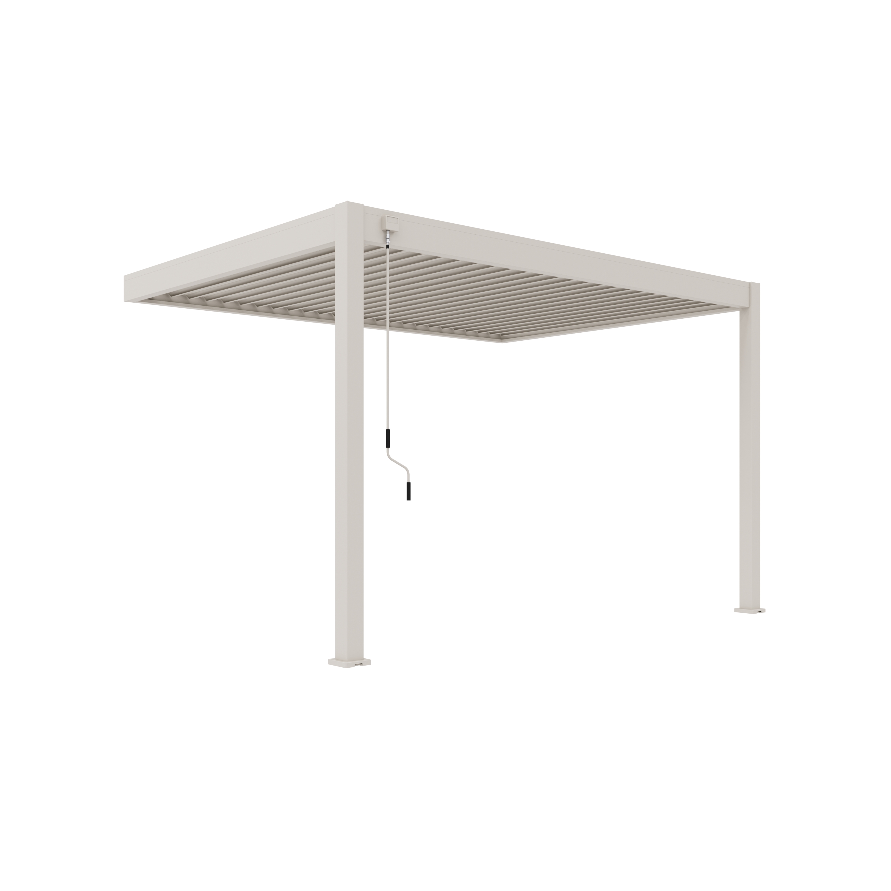 Orion Deluxe overkapping - Muurbevestiging - 300x400 cm - Kiezelgrijs