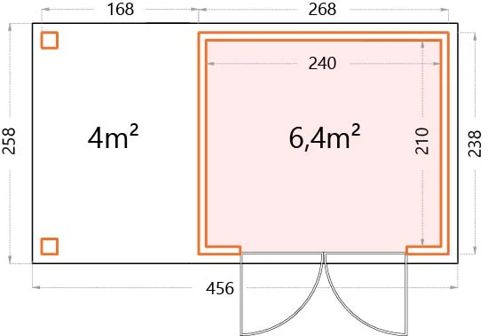 Telluria Classico 2724 tuinhuis inclusief open lounge - 436 x 238 cm - lichtgrijs/antraciet Telluria Classico 2724 tuinhuis inclusief open lounge - 436 x 238 cm - lichtgrijs/antraciet