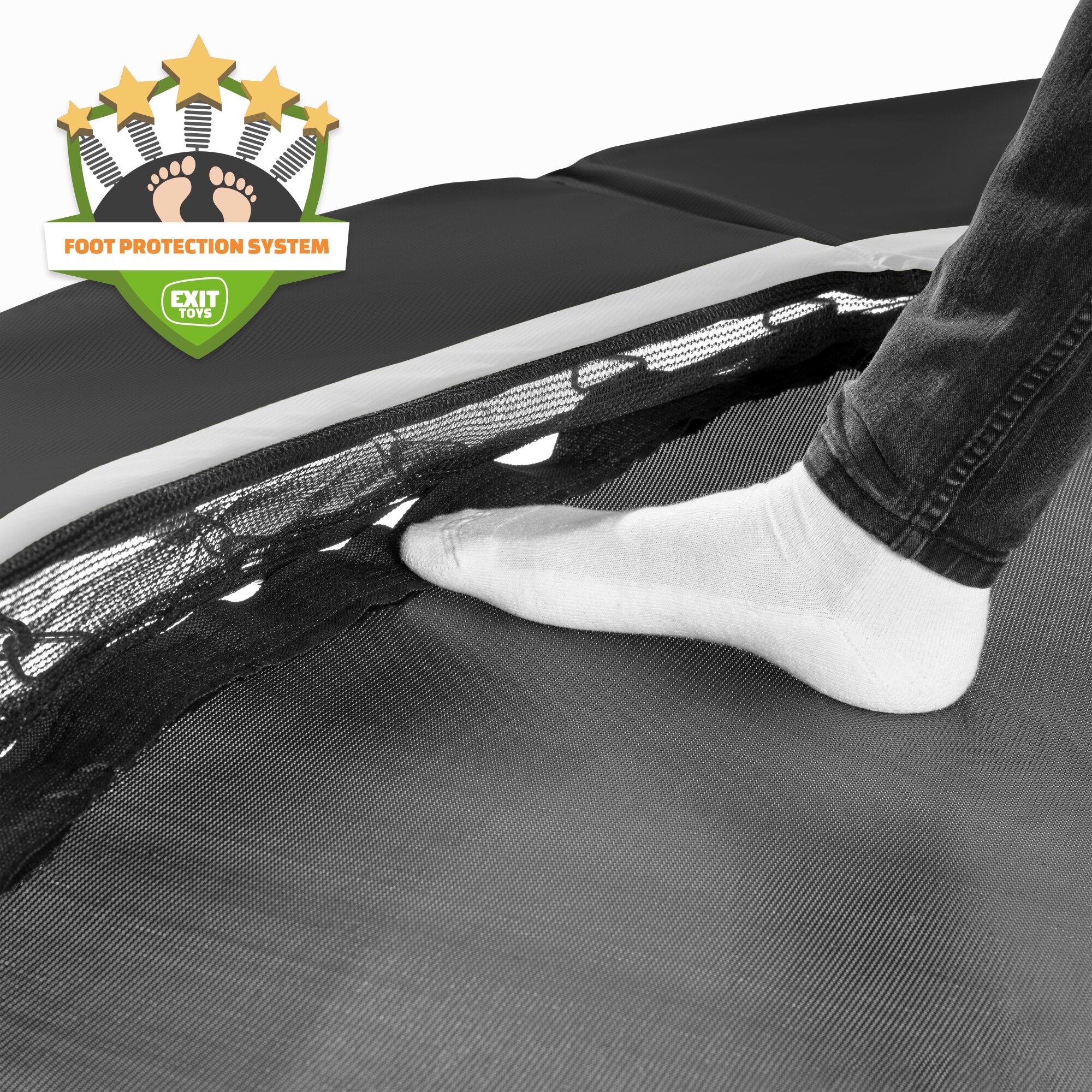 EXIT Black Edition trampoline Ø 305cm - zwart