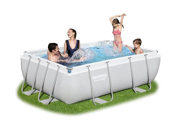 Bestway Power Steel zwembad 282 x 196 x 84 cm – met filterpomp