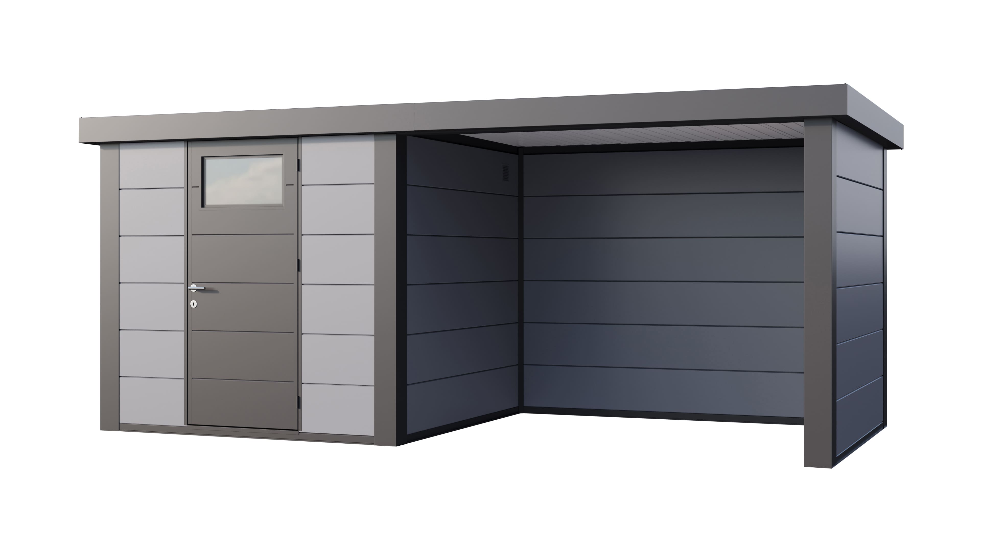 Telluria Classico 2424 tuinhuis inclusief dichte lounge - 522 x 238 cm - lichtgrijs/antraciet