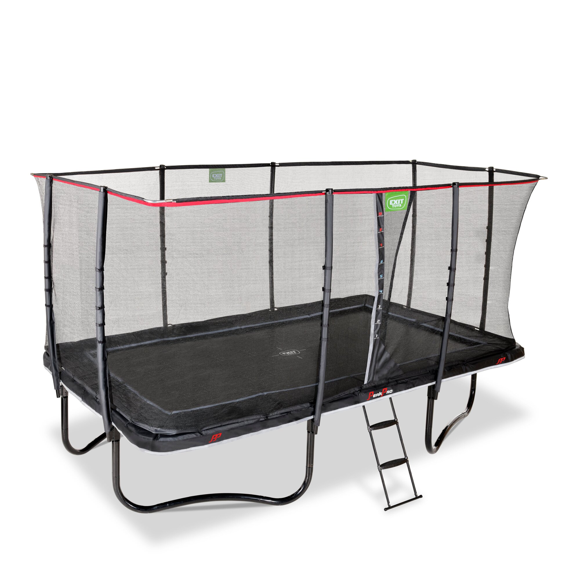 EXIT PeakPro trampoline 244 x 427 cm – zwart