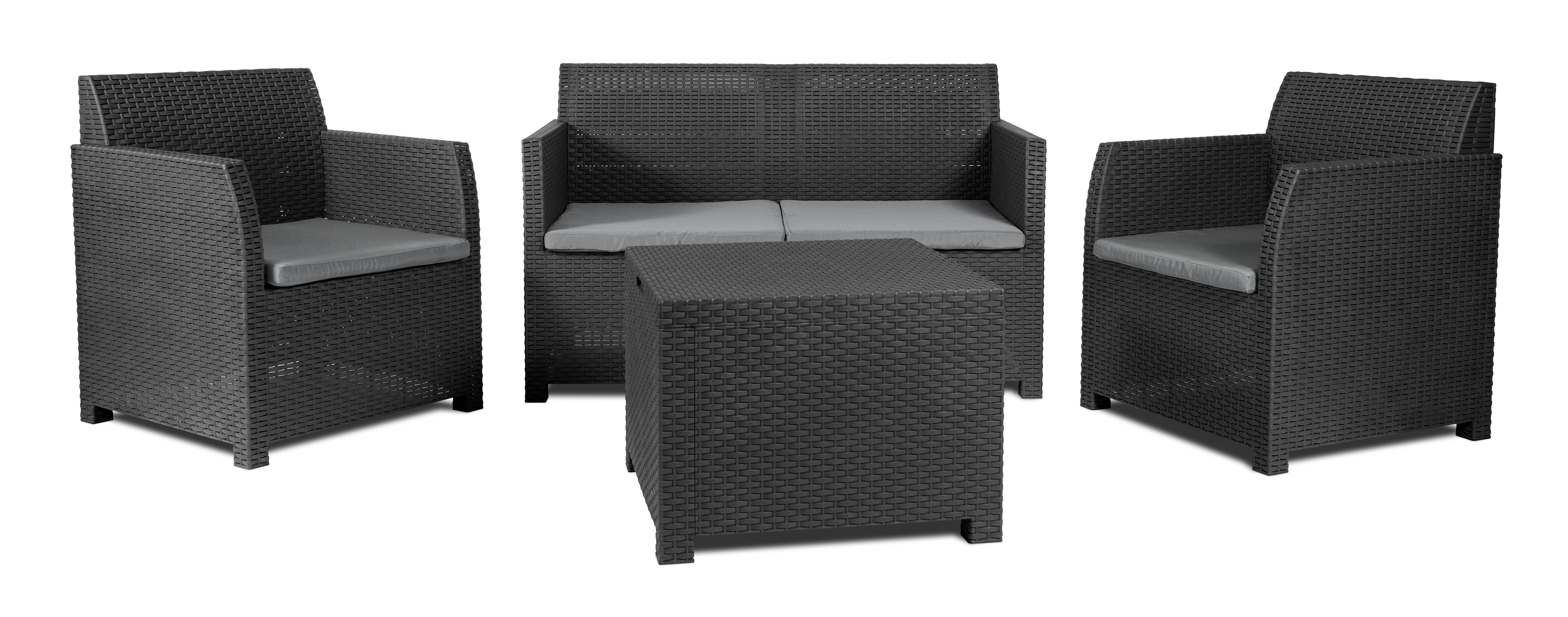 Toomax Artemide loungeset - 2 zitplaatsen - antraciet