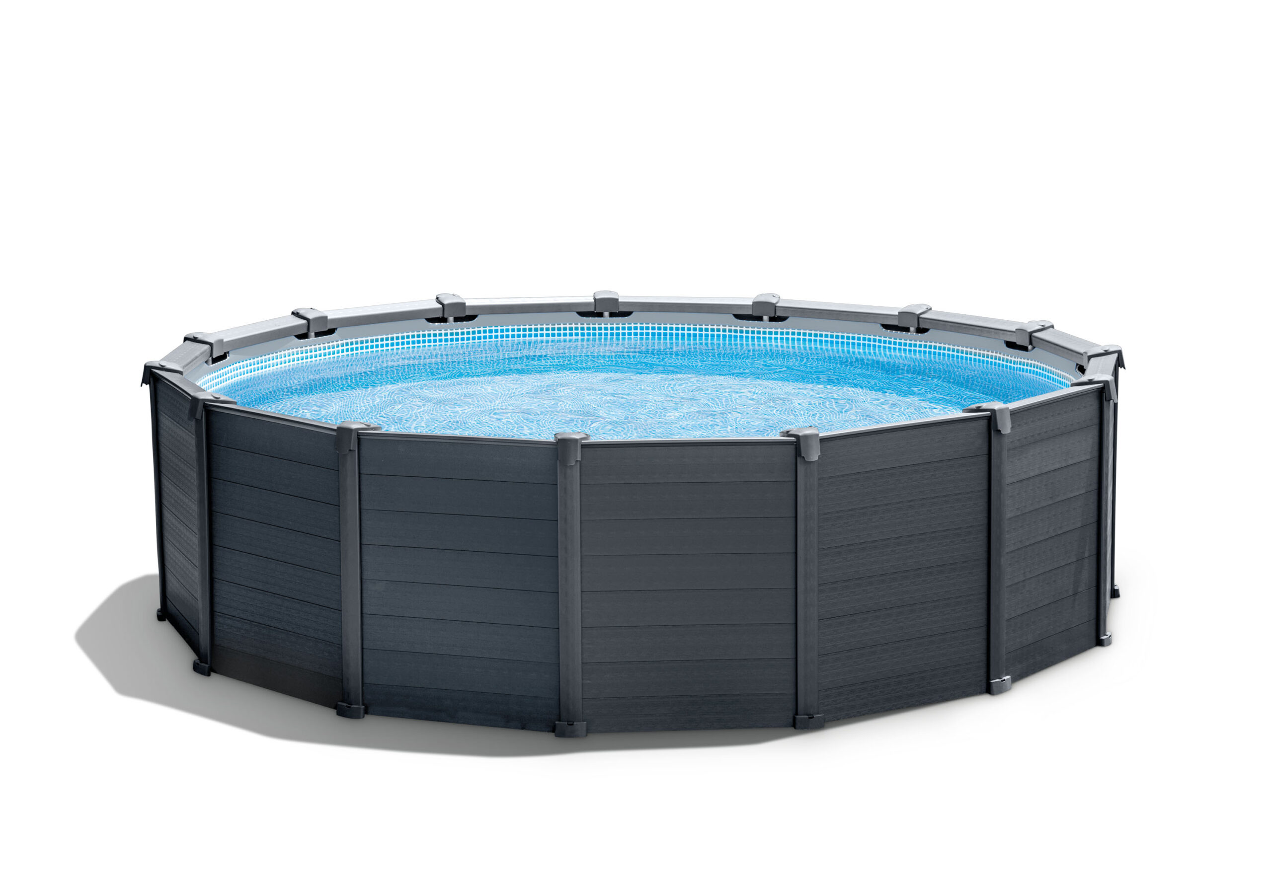 Intex Graphite Panel Pool 478 x 124 cm – met zandfilterpomp en accessoires