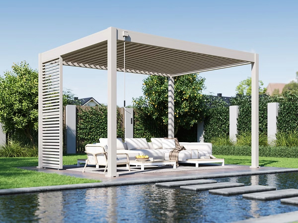 Orion shutterpaneel - Kantelbaar - Horizontaal - 93 cm - Voor 3 meter zijkant - Kiezelgrijs