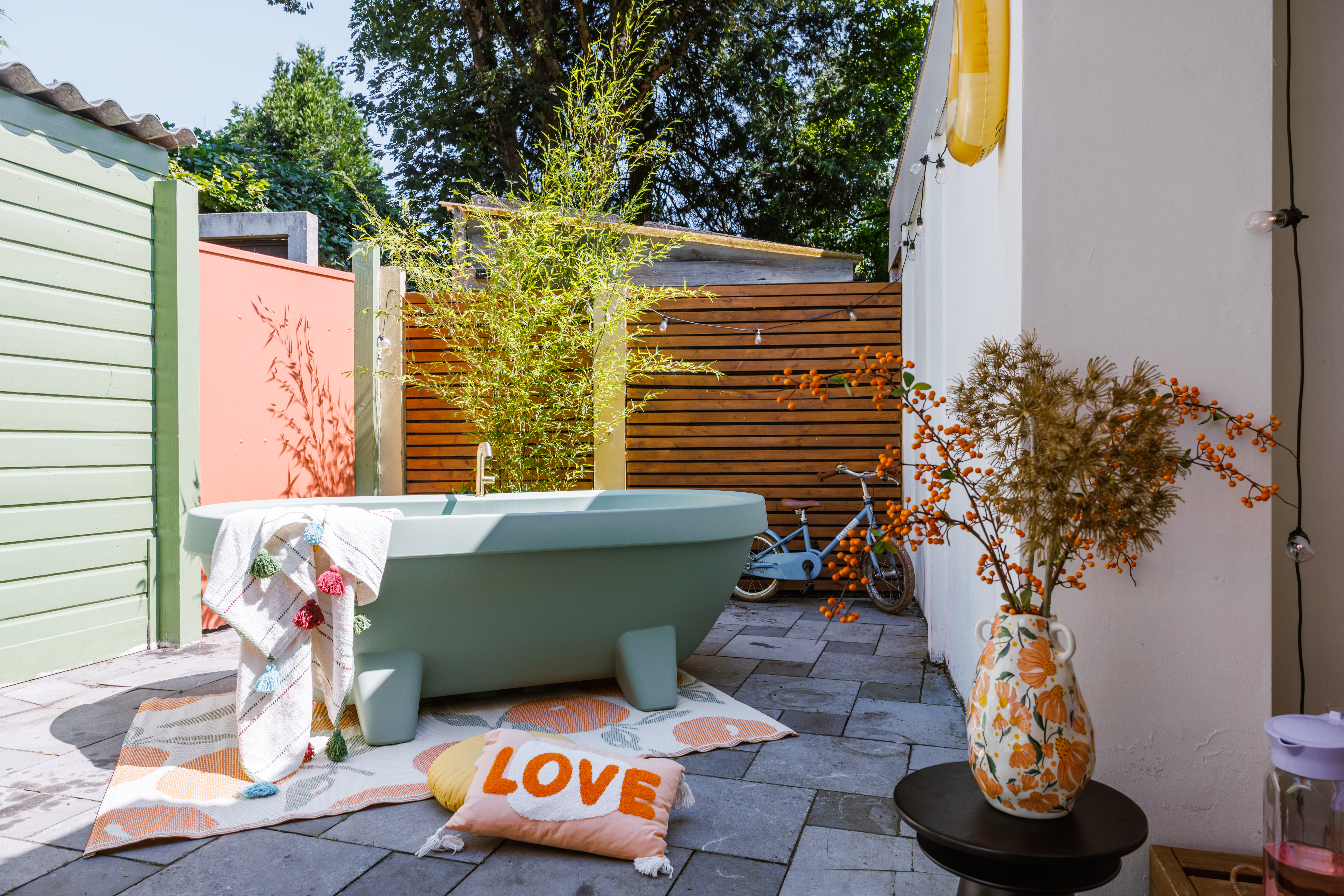 Gardentub tuinbad - Limegroen