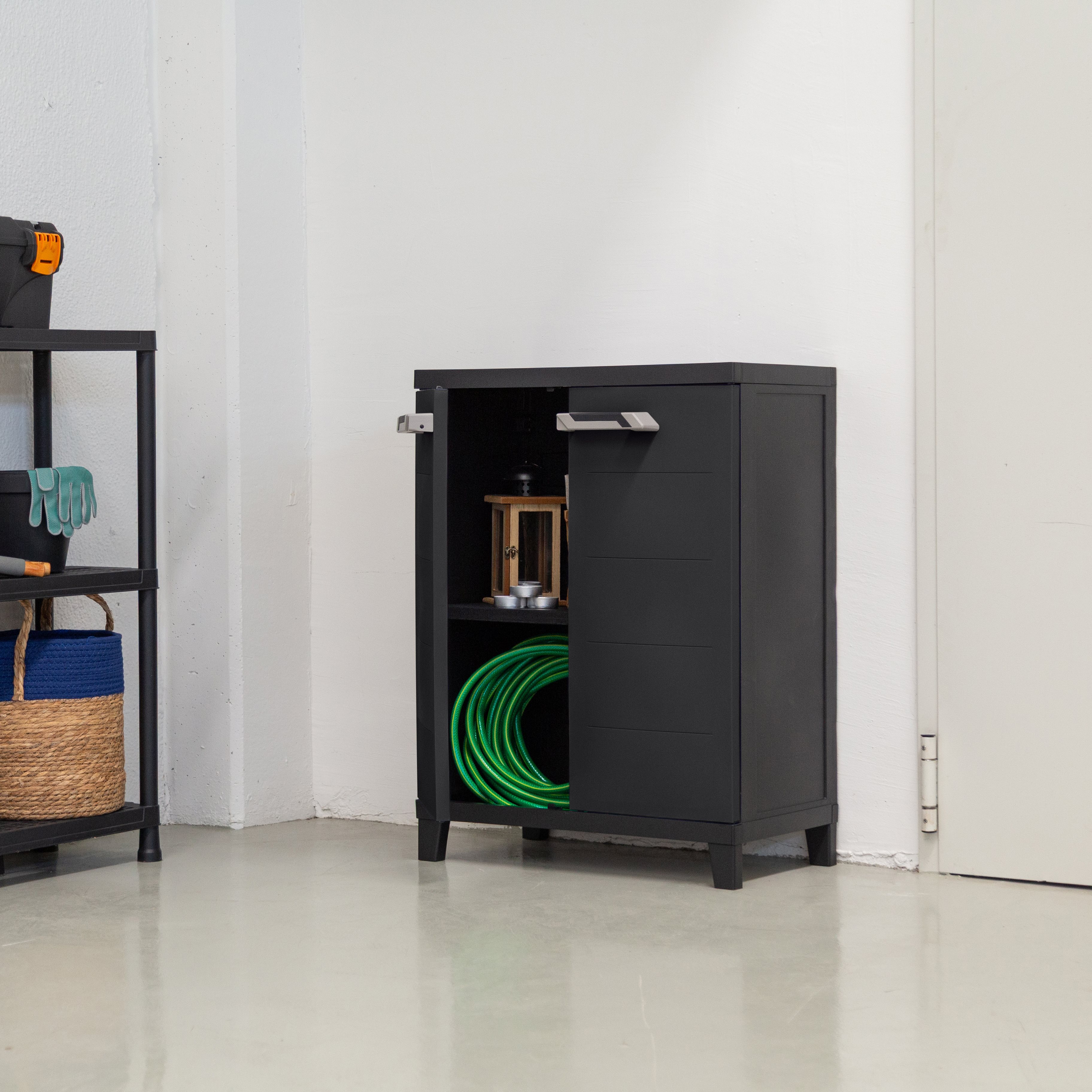 Toomax Prime opbergkast laag - Antraciet 