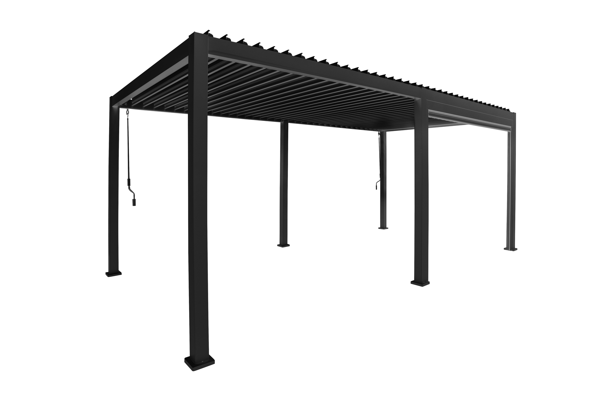 Novum Mirador Louvre Shutter Paneel (voor 3M kant) - 93 x 238,25 cm - Antraciet - 1 stuk
