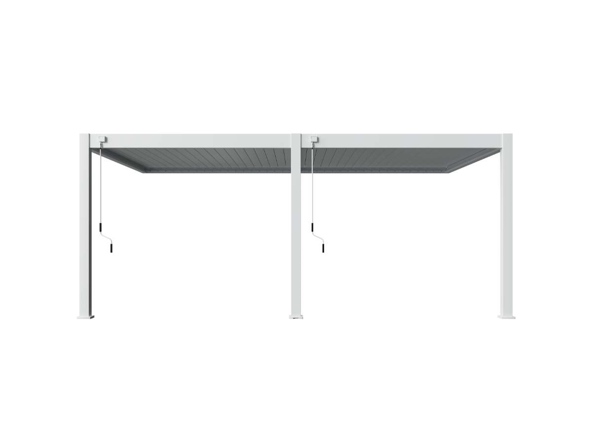 Orion Premium overkapping - Muurbevestiging - 400x800 cm - Wit