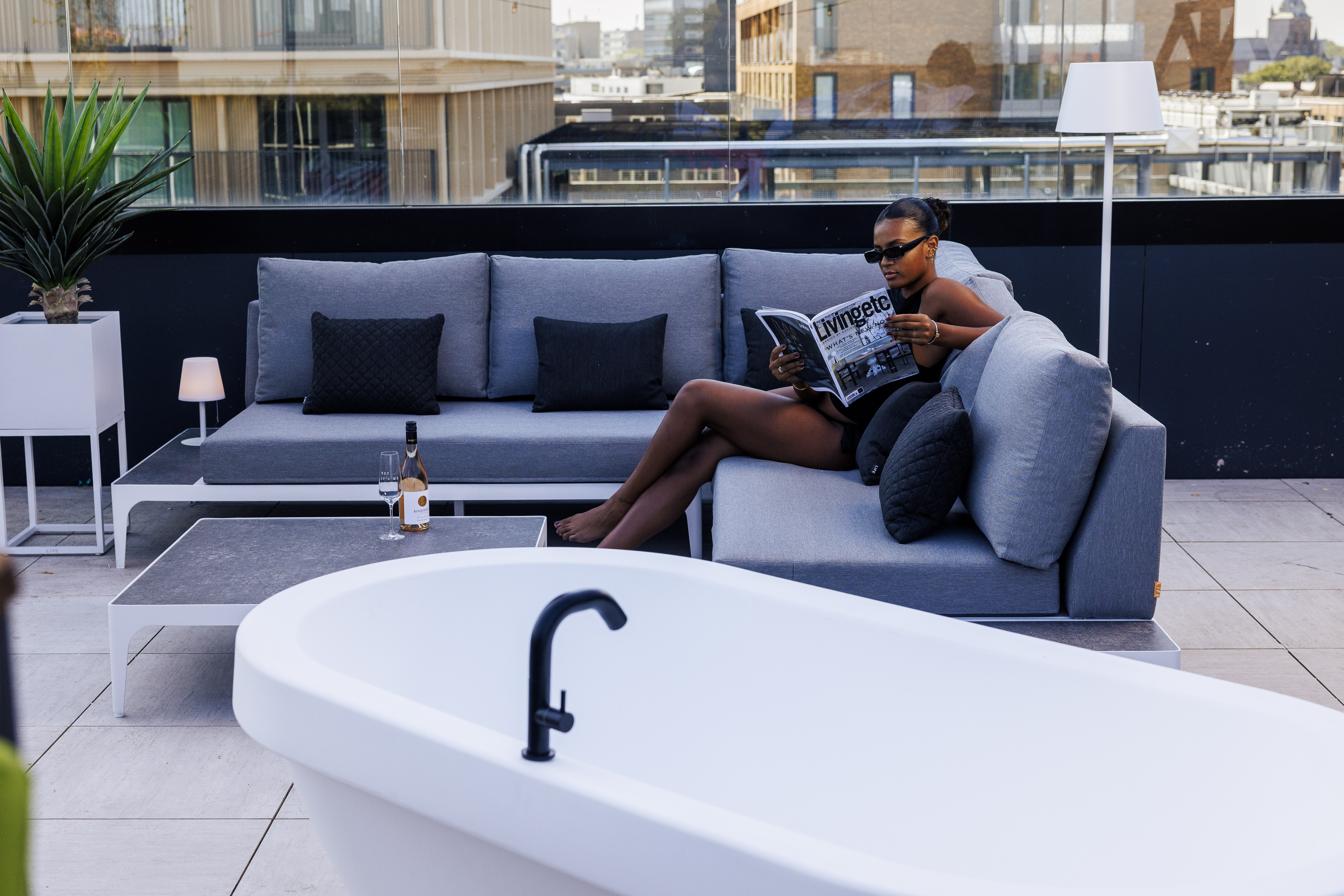 Gardentub tuinbad - Wit