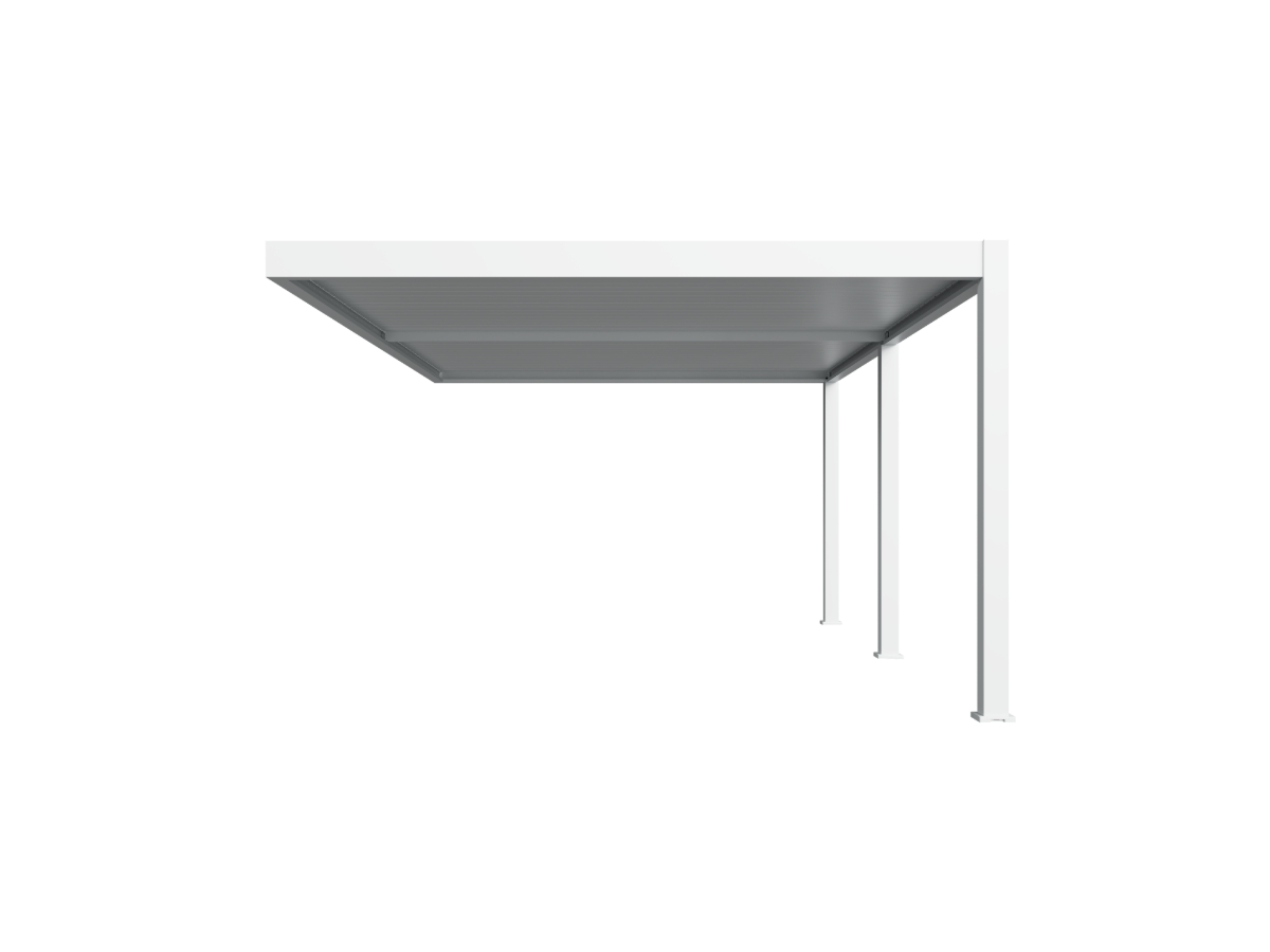 Orion Premium overkapping - Muurbevestiging - 400x600 cm - Wit