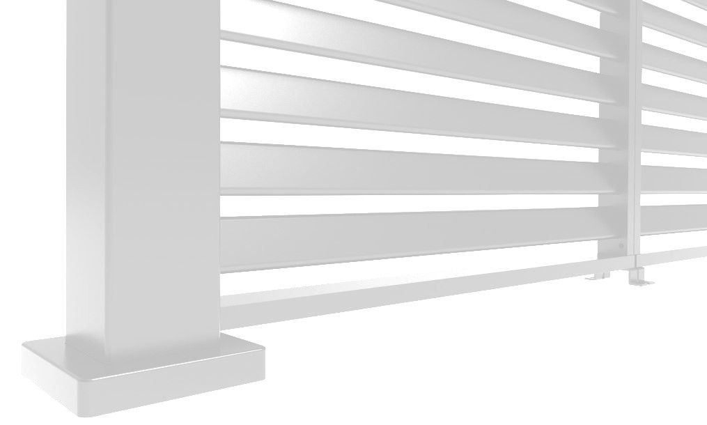 Mirador Louvre shutter paneel - 123,5x238,25cm - wit - Voor 4m kant