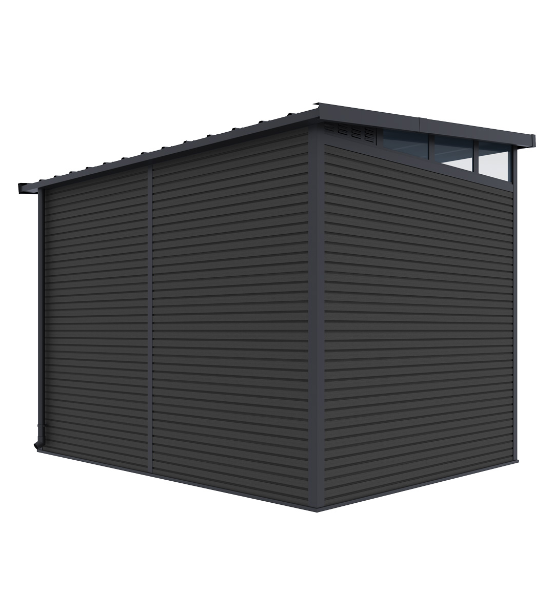 Orion tuinhuis - WPC & Aluminium - 278x218 cm - Antraciet