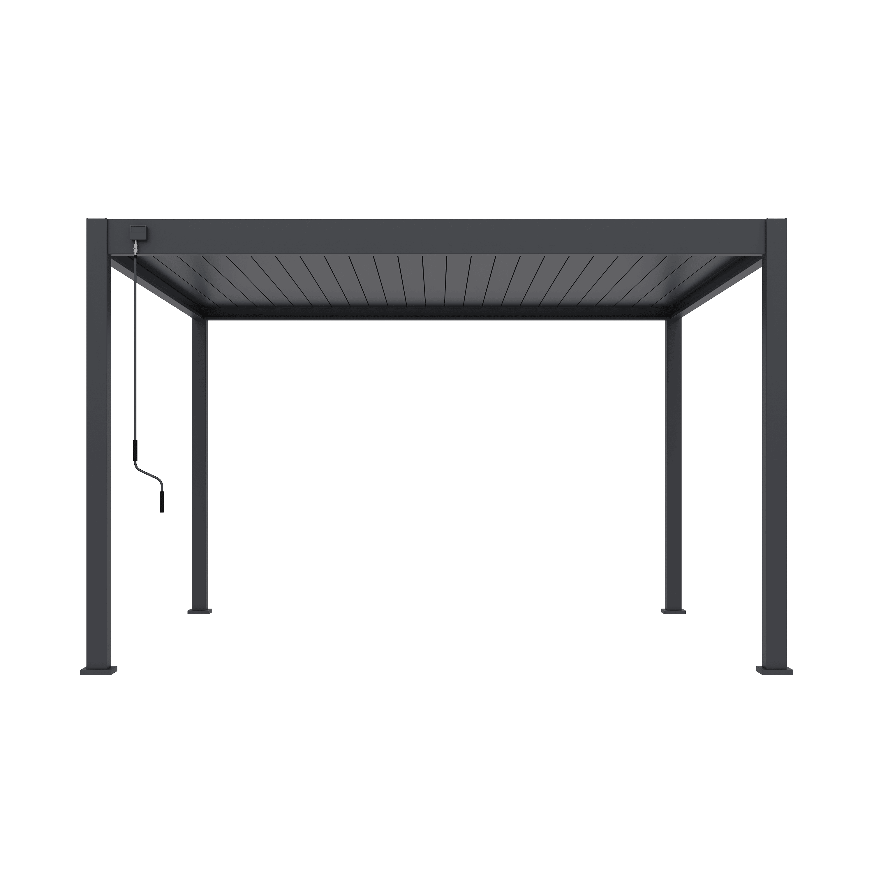 Orion Deluxe overkapping - 360x400 cm - Antraciet