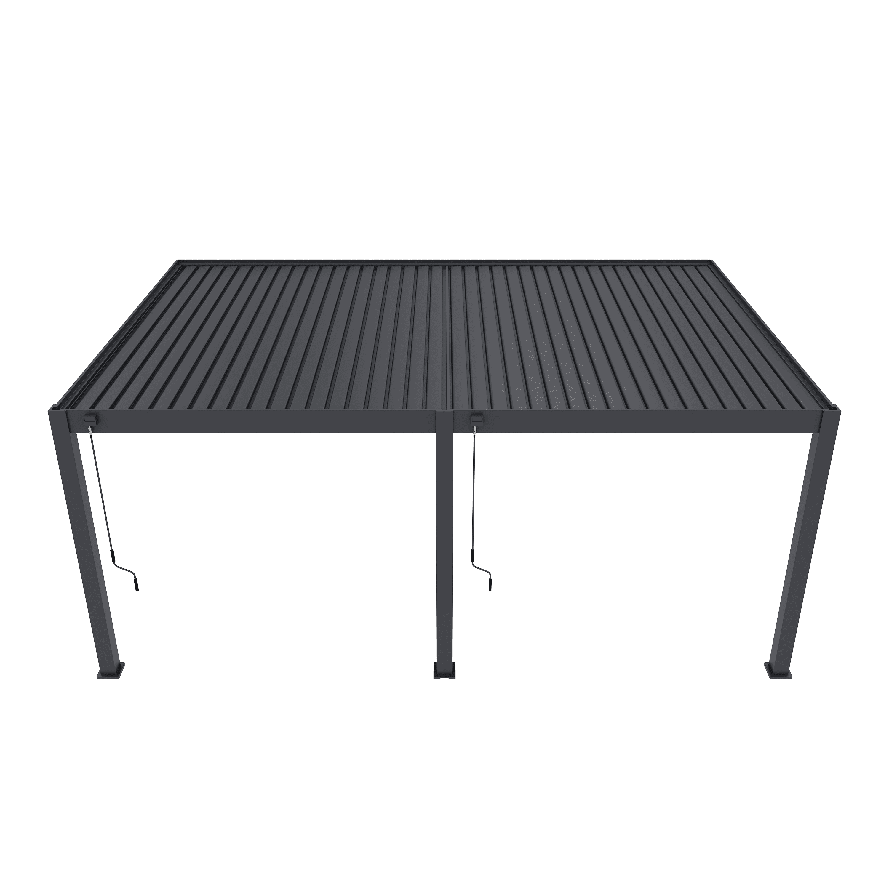 Orion Premium overkapping - Muurbevestiging - 400x600 cm - Antraciet