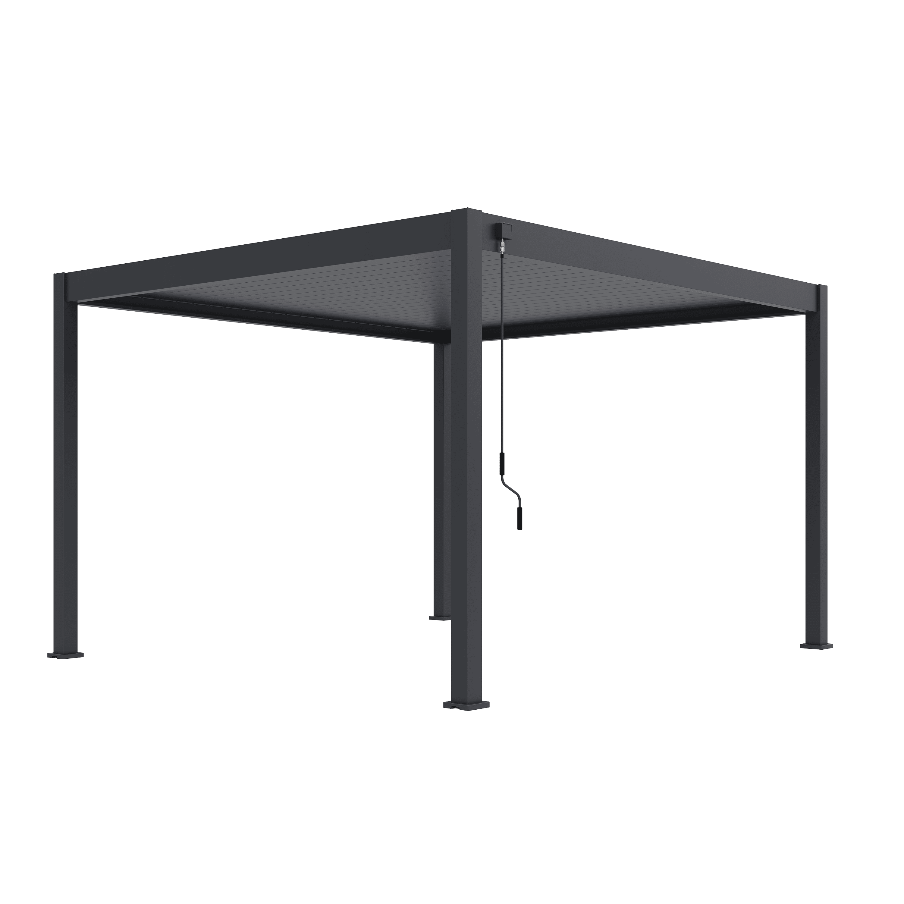 Orion Deluxe overkapping - 360x400 cm - Antraciet