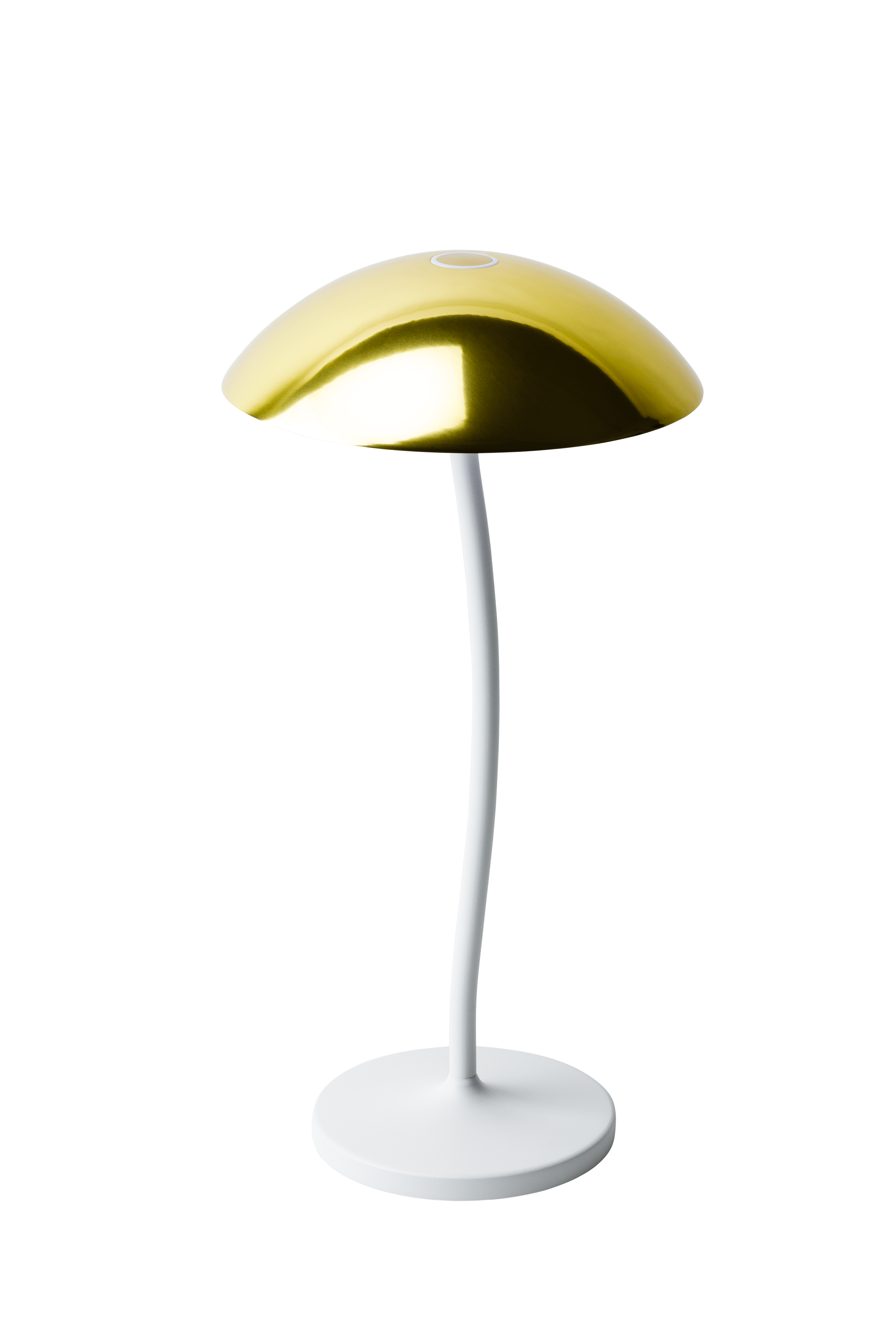 Blackout STEM oplaadbare tafellamp - Wit/goud - Geschikt voor buiten - Design lamp - Draadloos en dimbaar - 5000 mAh - Zeer geschikt voor op tafel