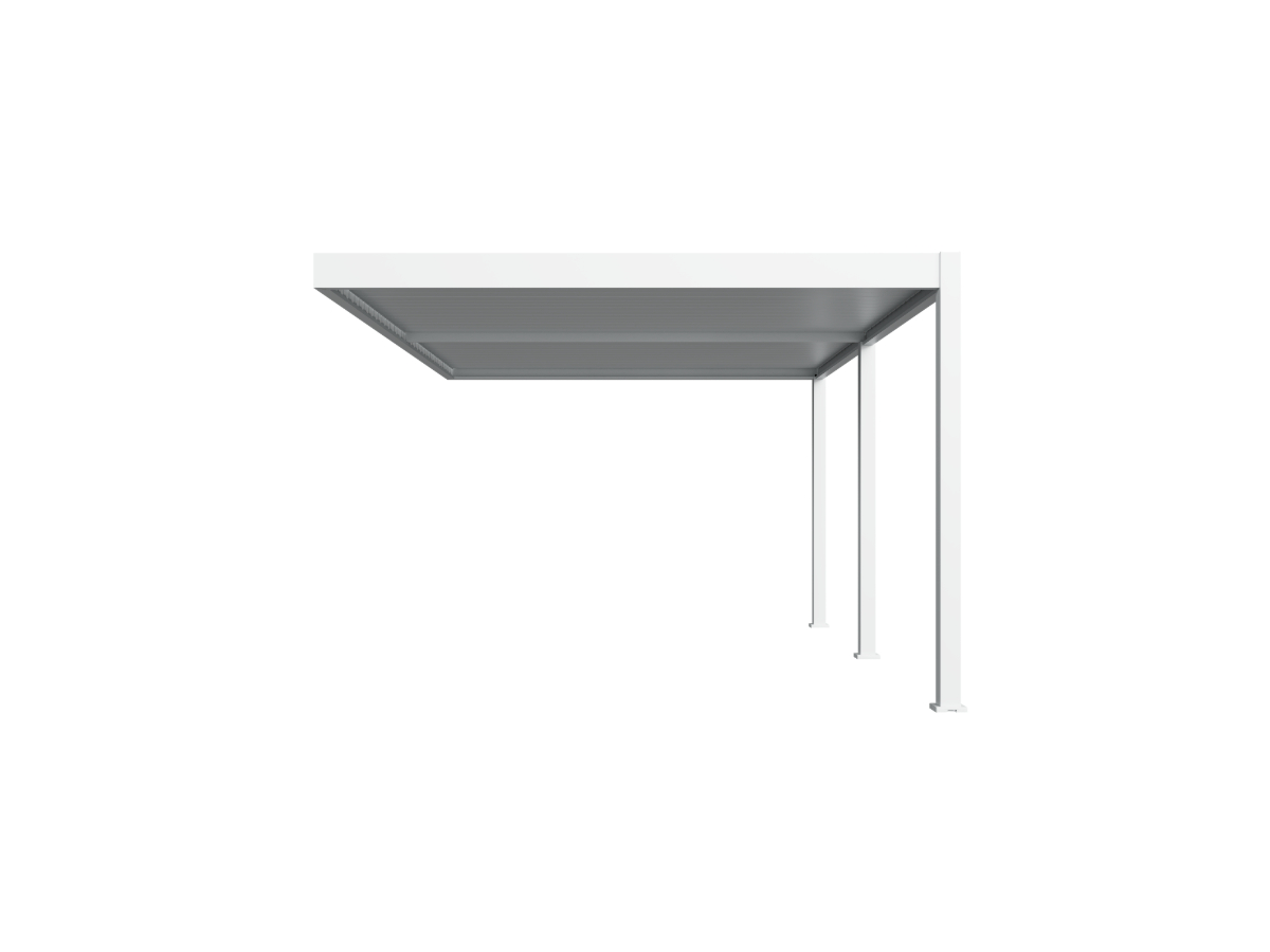 Orion Deluxe overkapping - Muurbevestiging - 360x530 cm - Wit