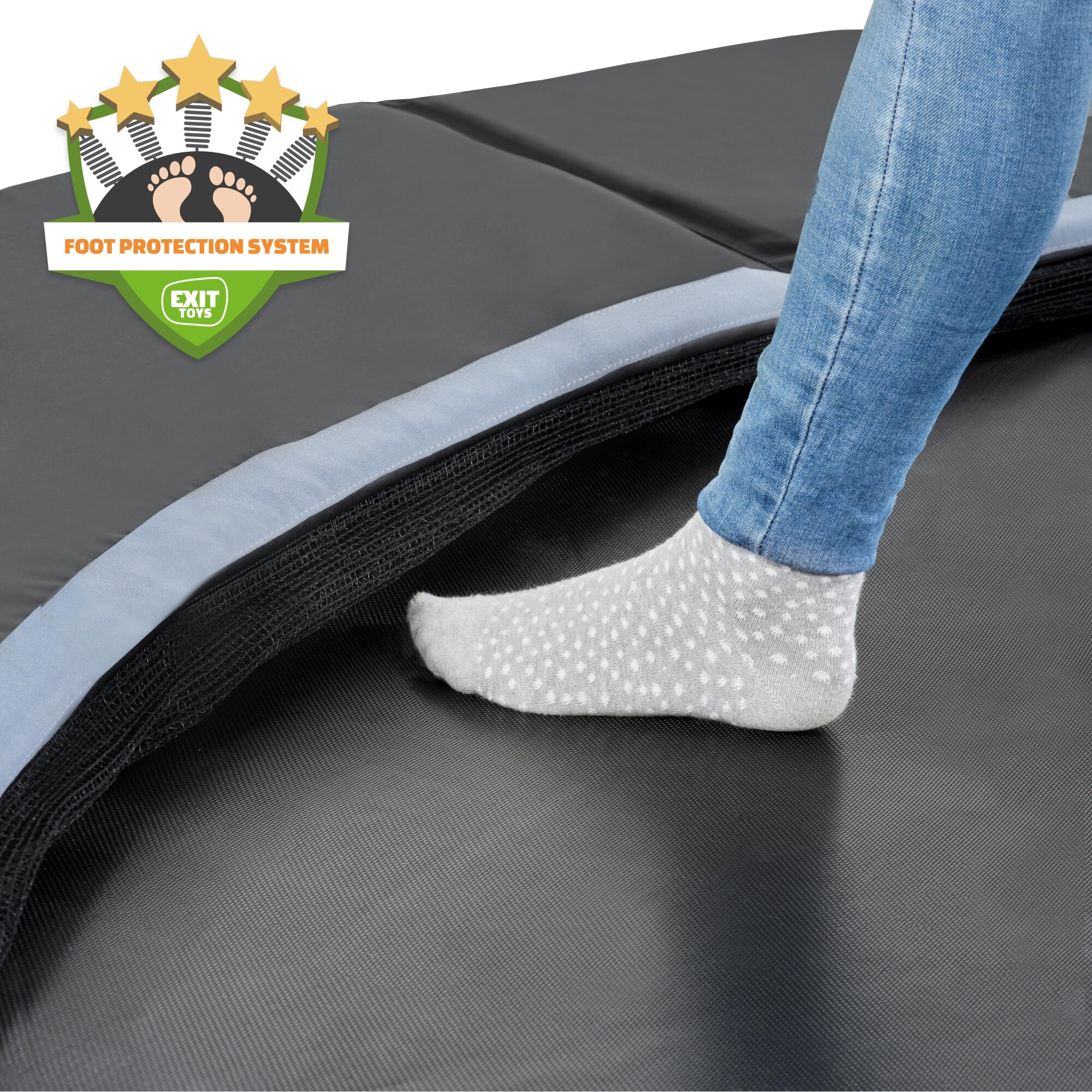 EXIT PeakPro trampoline Ø366cm – zwart