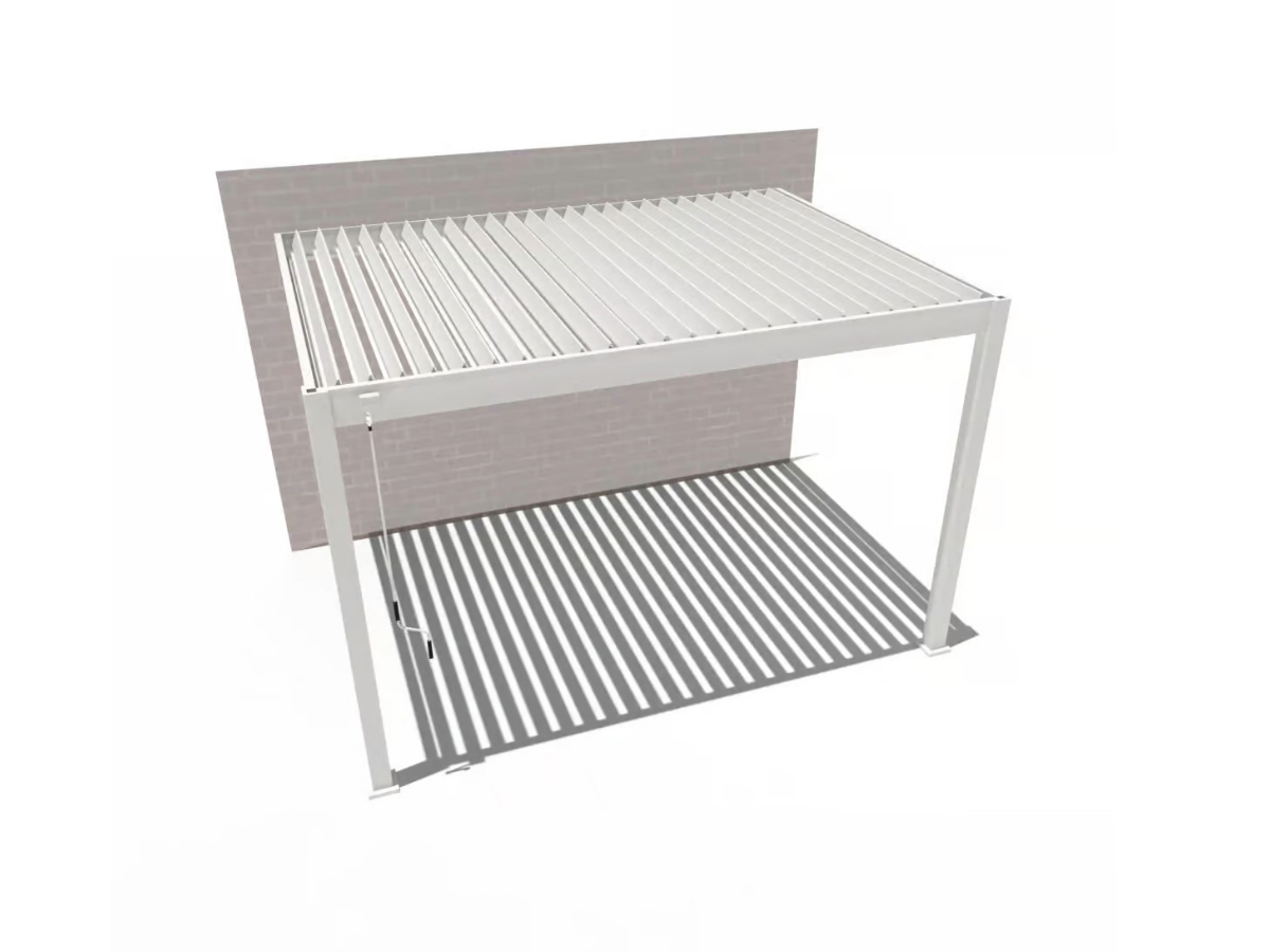 Orion Deluxe overkapping - Muurbevestiging - 300x400 cm - Wit