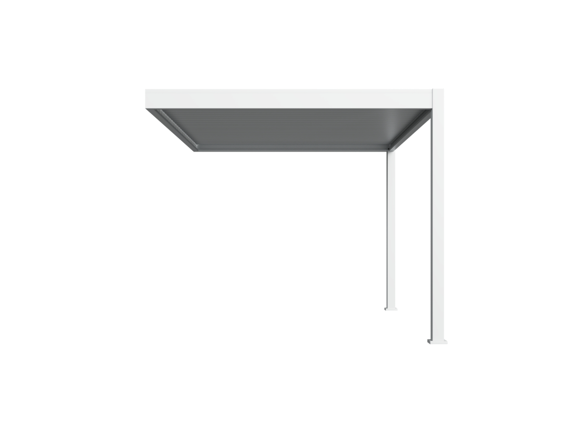 Orion Deluxe overkapping - Muurbevestiging - 300x400 cm - Wit