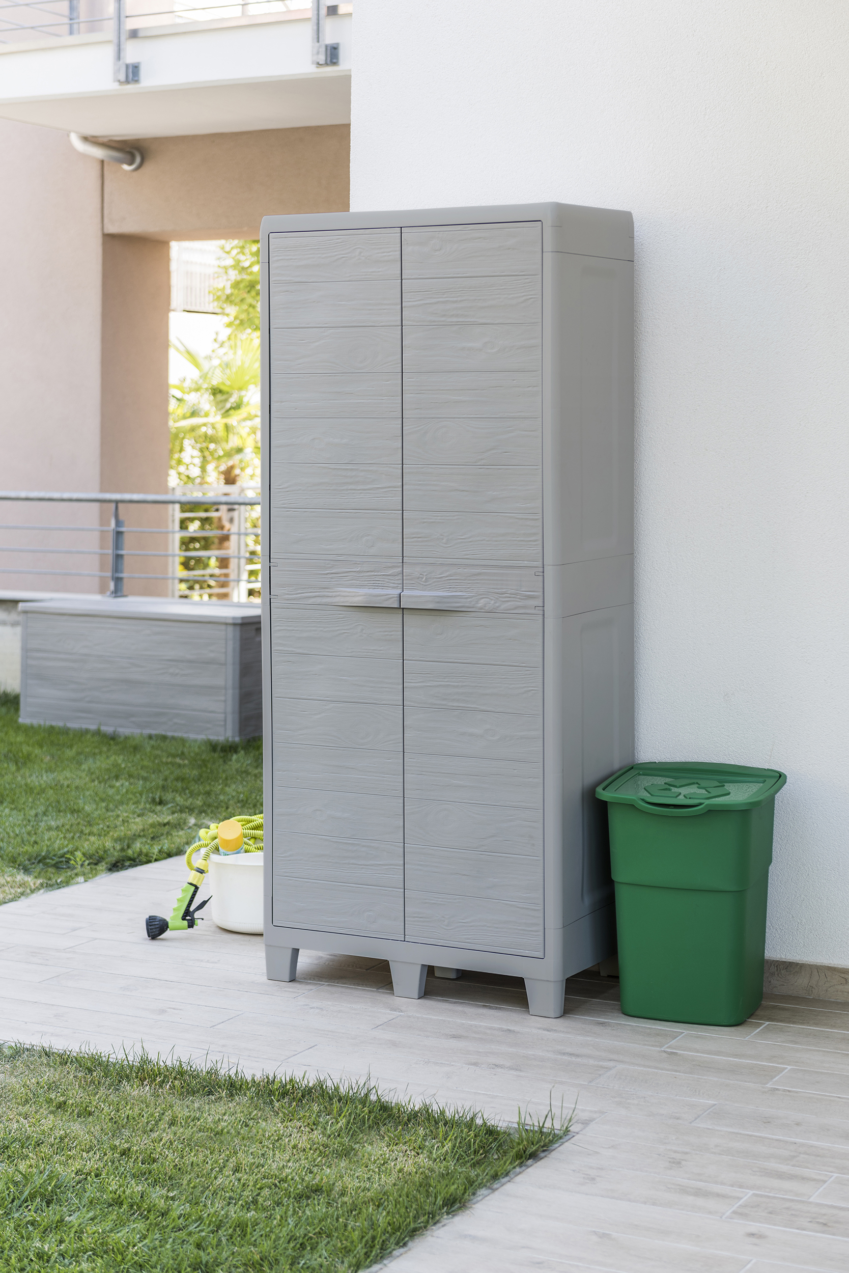 Toomax Woody's XL opbergkast hoog - lichtgrijs/donkergrijs