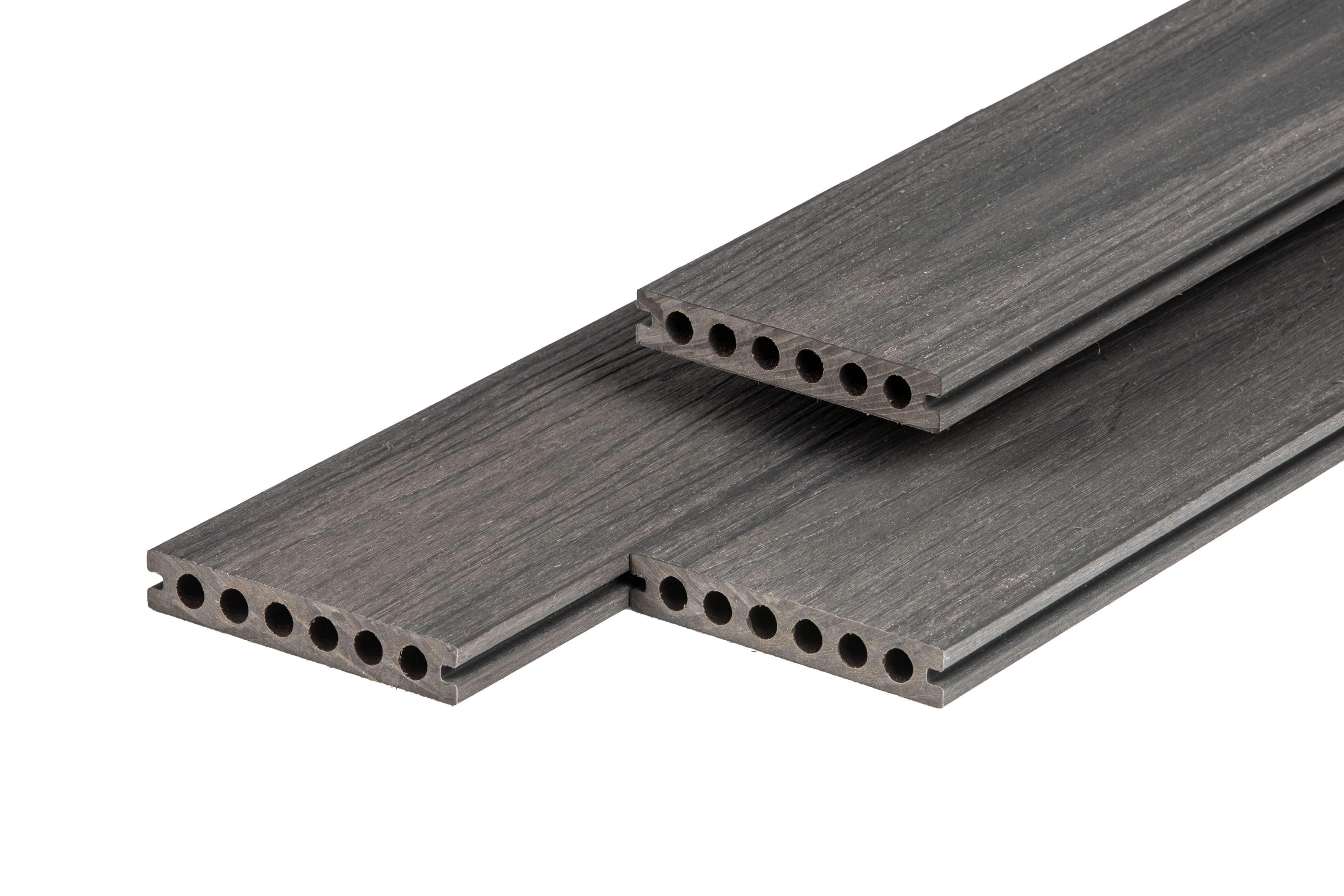 PuraShield vlonderplank composiet - 500 cm - Semi-massief - Voor clips - 13,8 cm breed - Antraciet