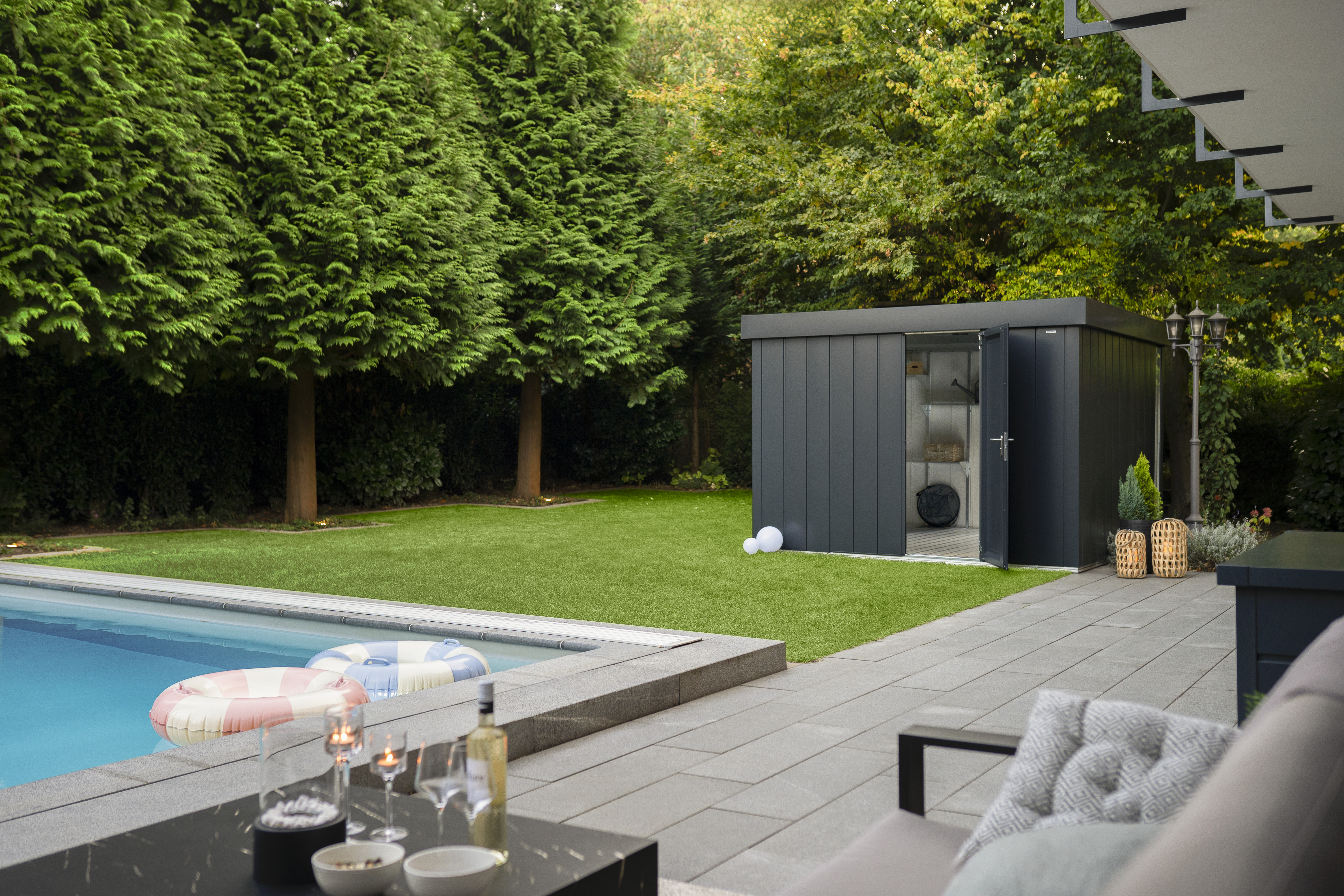 Juno Hörmann Tuinhuis - 262x310 cm - Antraciet