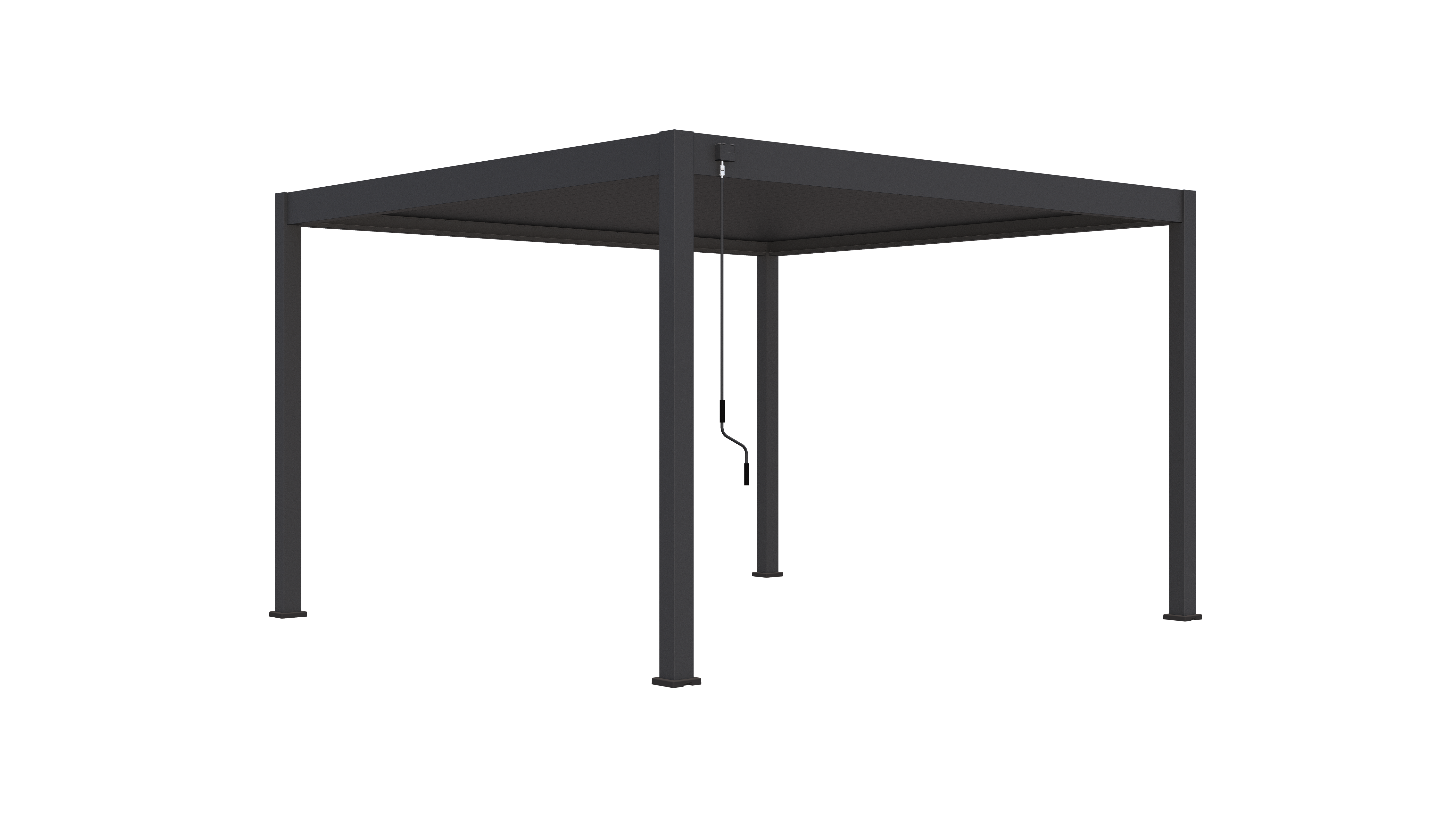 Horizon overkapping - 400x400cm - Antraciet