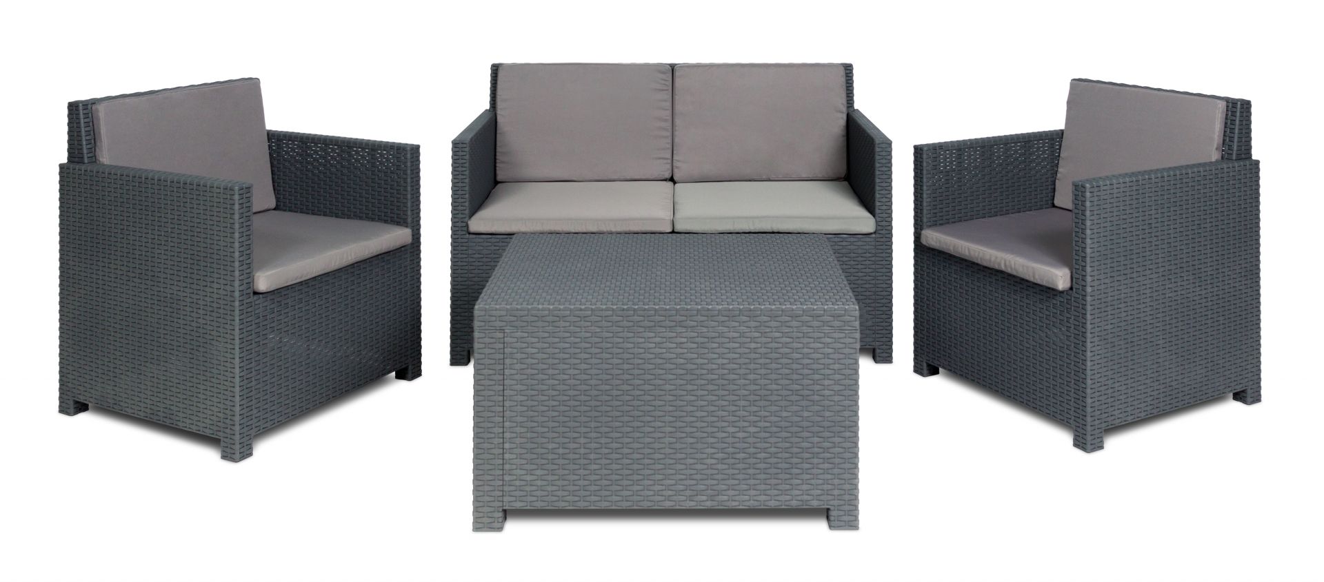 Toomax Aurelia loungeset - 4 zitplaatsen - antraciet