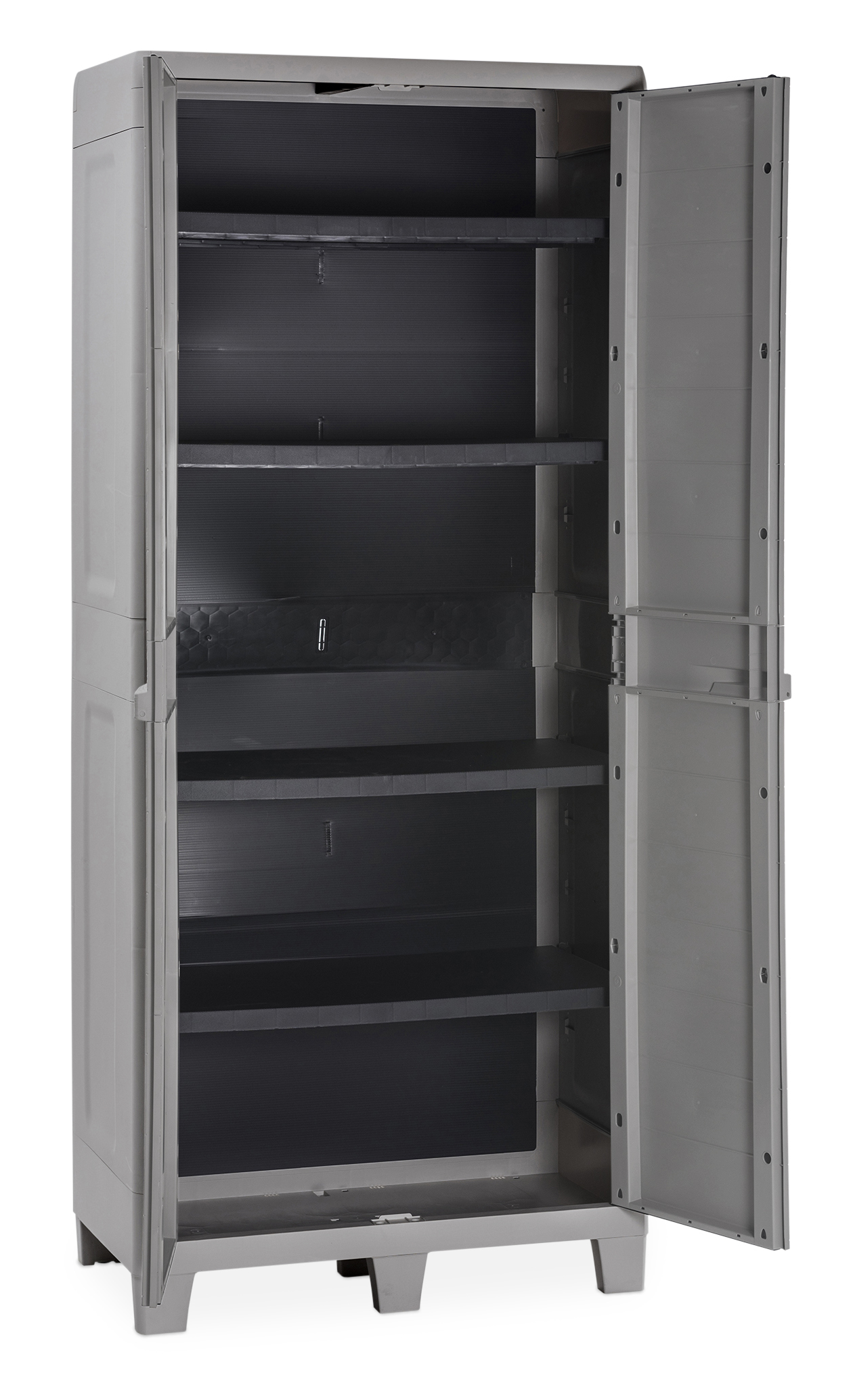 Toomax Woody's XL opbergkast hoog - lichtgrijs/donkergrijs