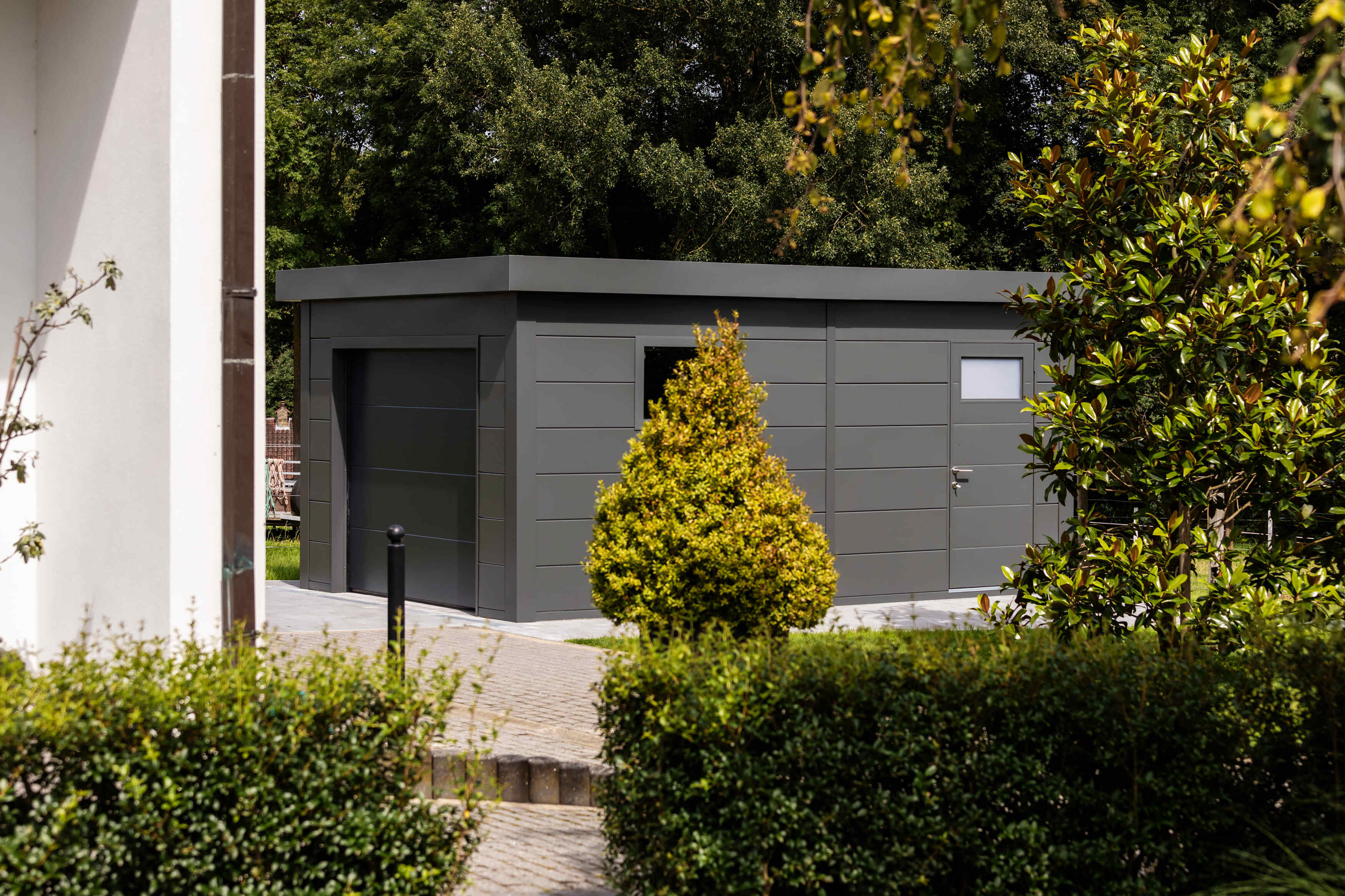 Telluria Garage 3654 - 538 x 358 cm - antraciet