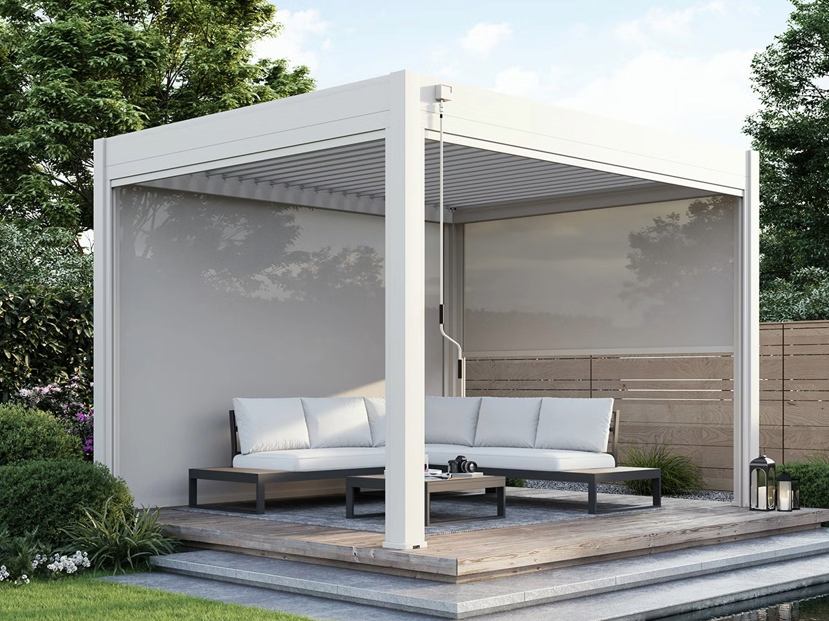 Orion windscherm - 360 cm - Kiezelgrijs