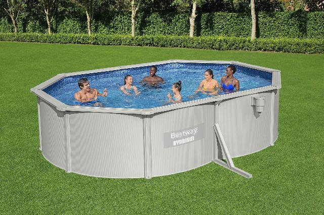 Bestway Hydrium metalen zwembad 500 x 360 x 120 cm - met zandfilterpomp en accessoires