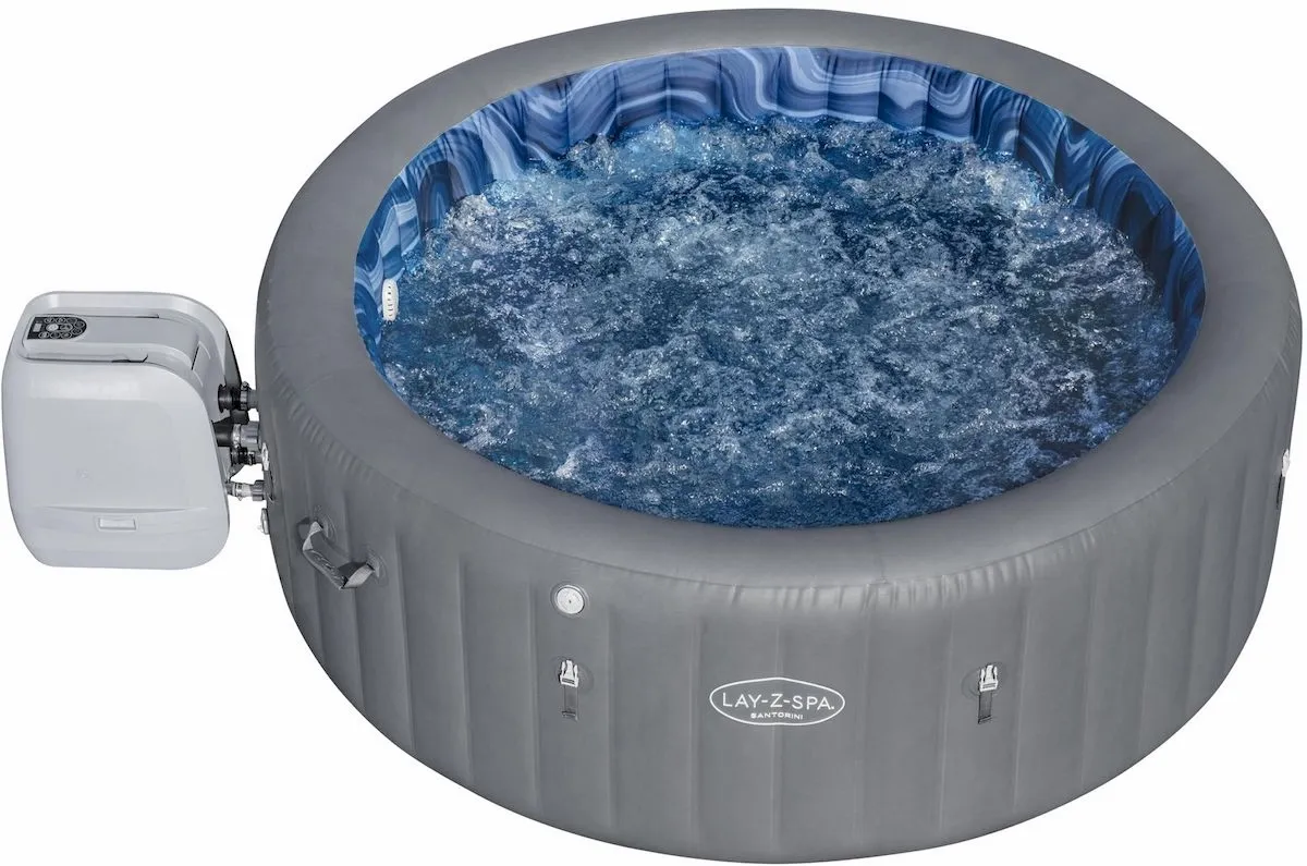 Lay-Z spa Santorini HydroJet Pro opblaasbare spa - 7 persoons