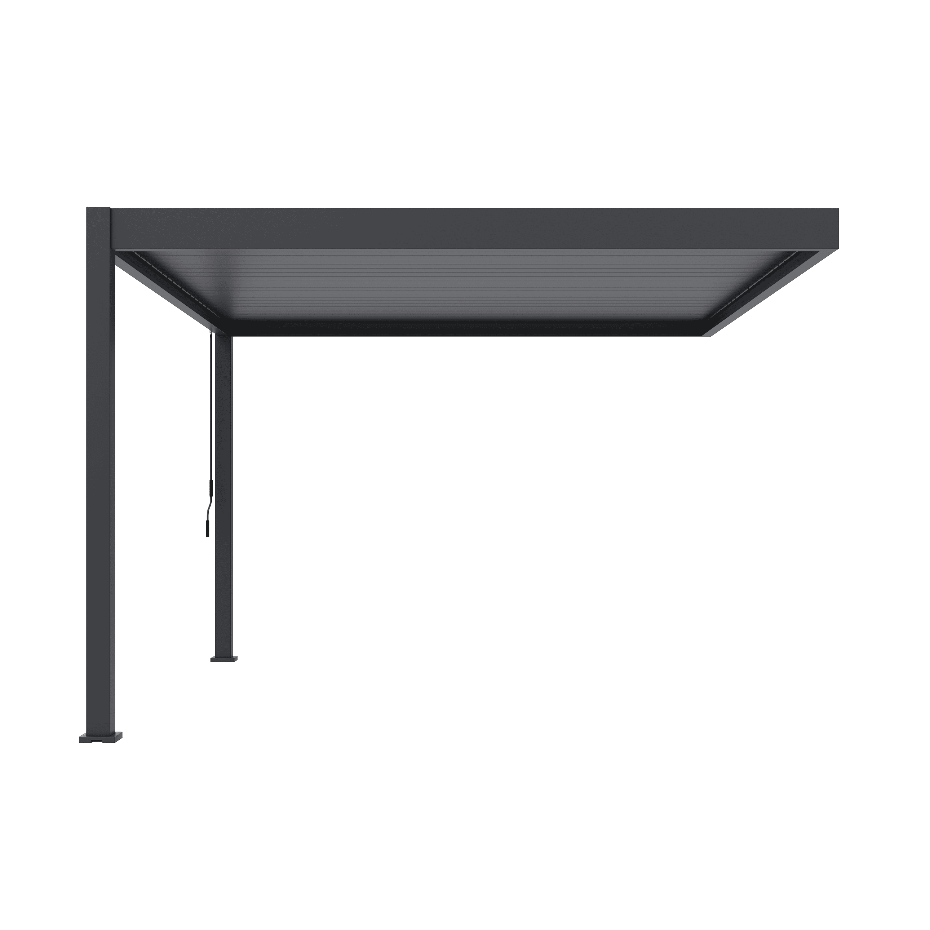 Orion Deluxe overkapping - Muurbevestiging - 360x400 cm - Antraciet