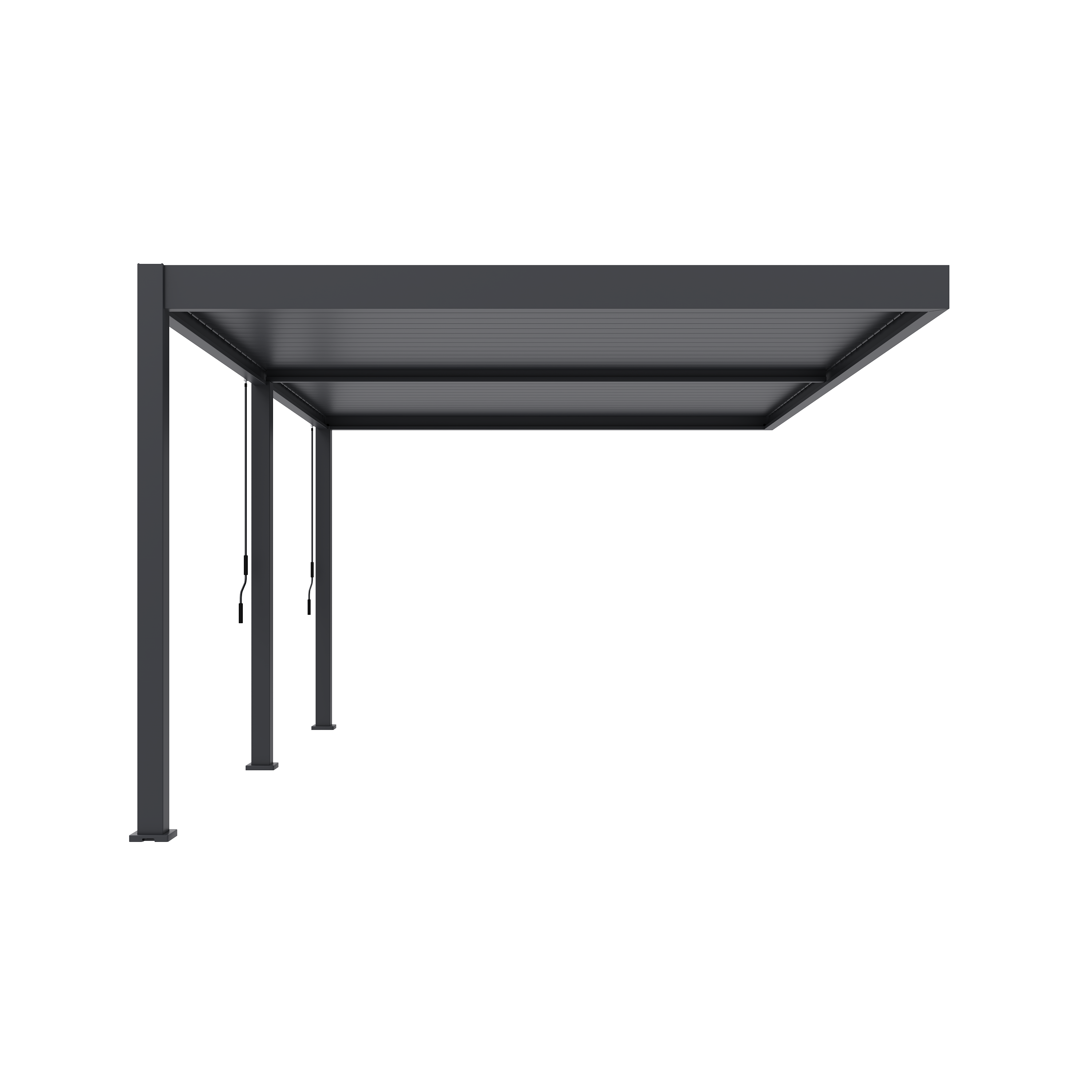 Orion Deluxe overkapping - Muurbevestiging - 360x530 cm - Antraciet