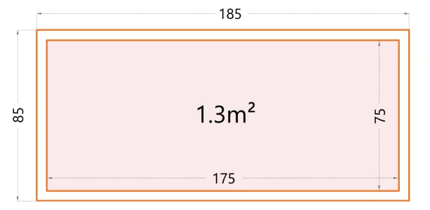 Telluria Nevio 180 opbergbox - 1000 liter - Zwart