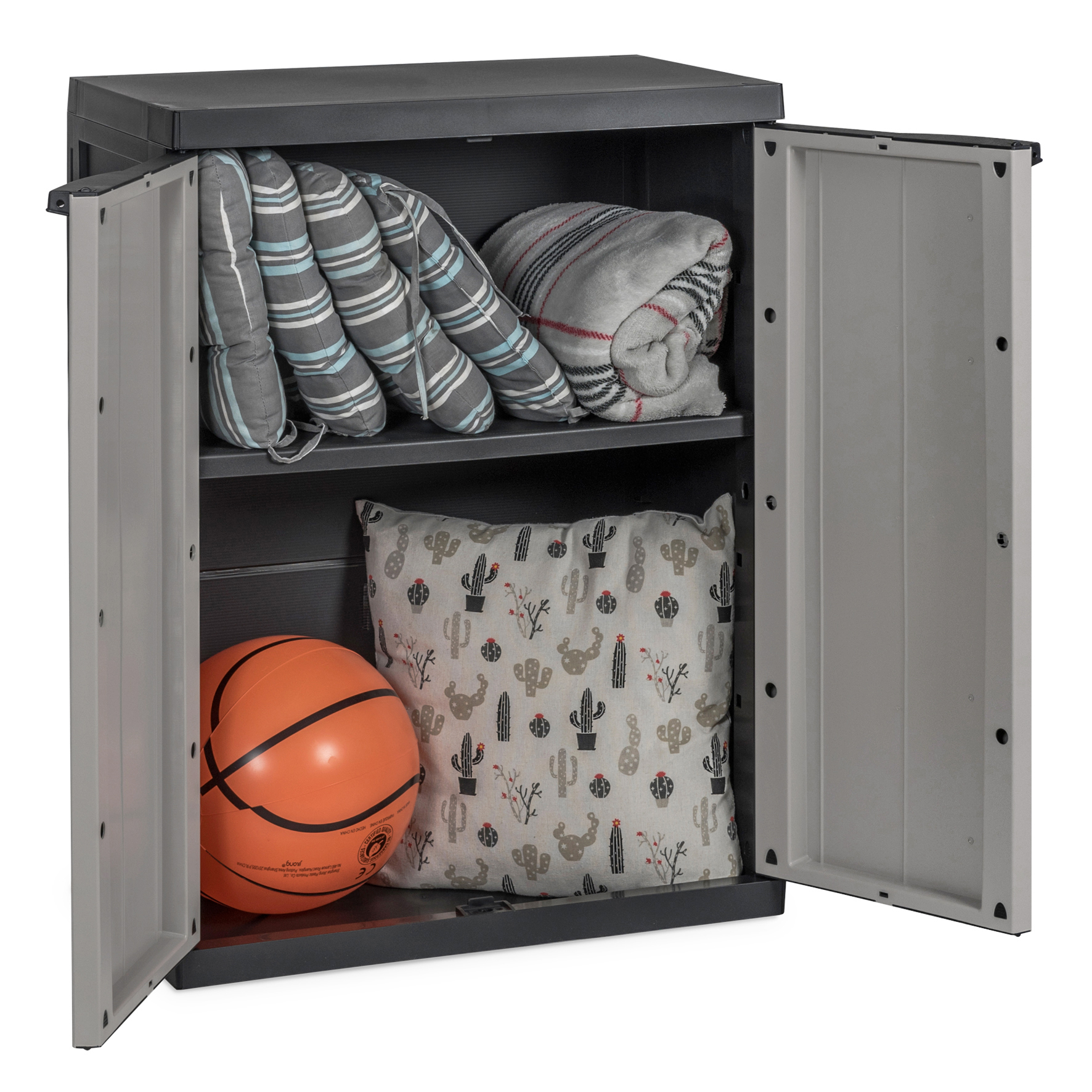 Toomax Bios Midi opbergkast laag - lichtgrijs/antraciet