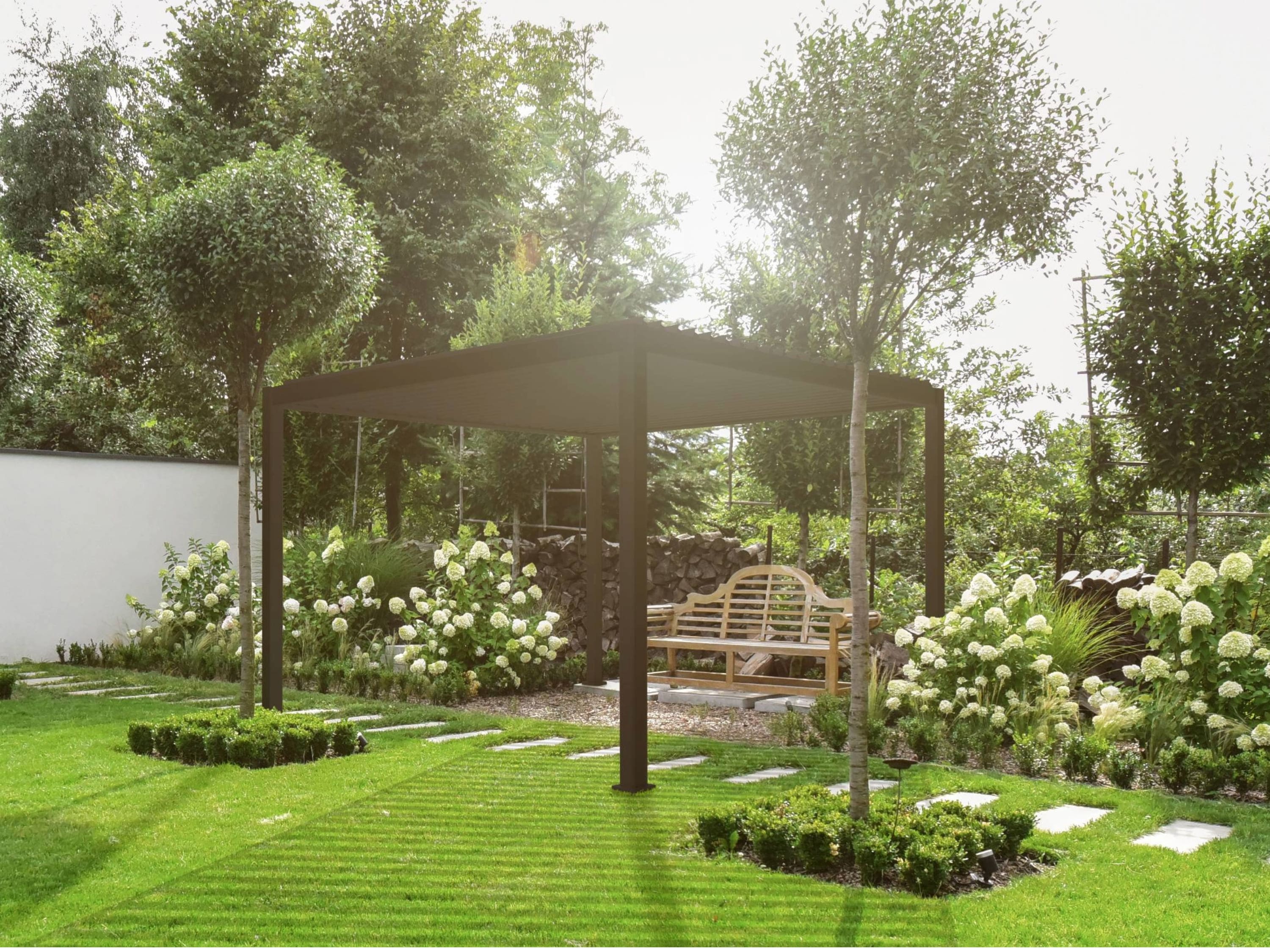 Mirador Deluxe overkapping - 300 x 360 cm - antraciet