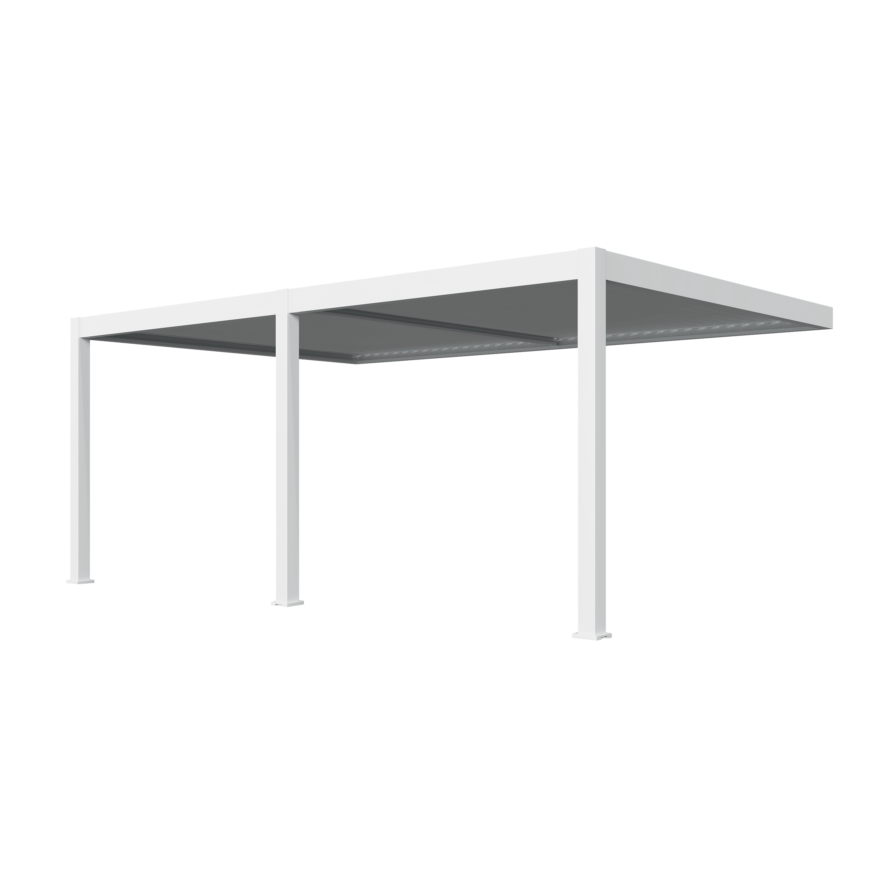 Orion Premium overkapping - E-LED - Muurbevestiging - 400x600 cm - Wit