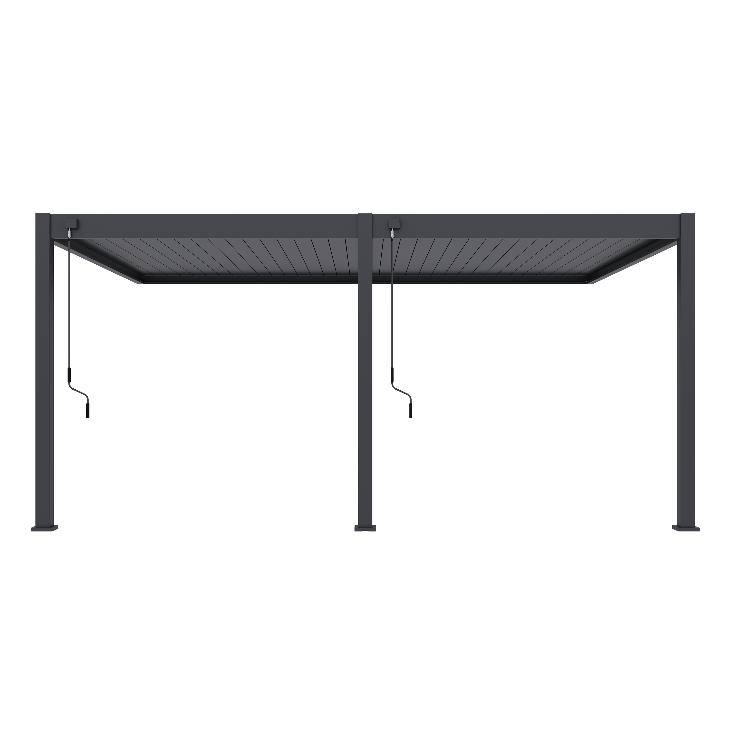 Orion Deluxe overkapping - Muurbevestiging - 360x530 cm - Antraciet