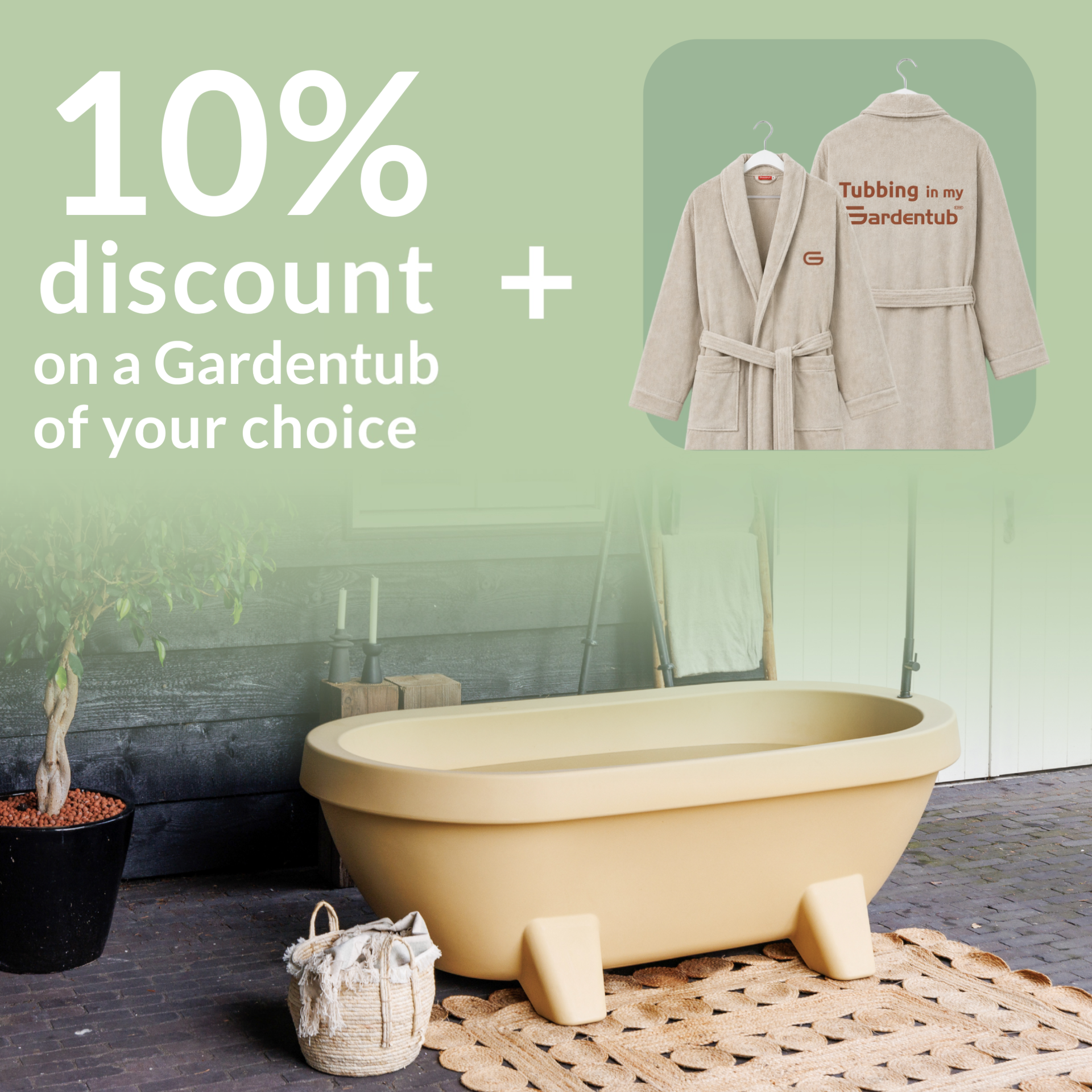 Gardentub actie vierkant