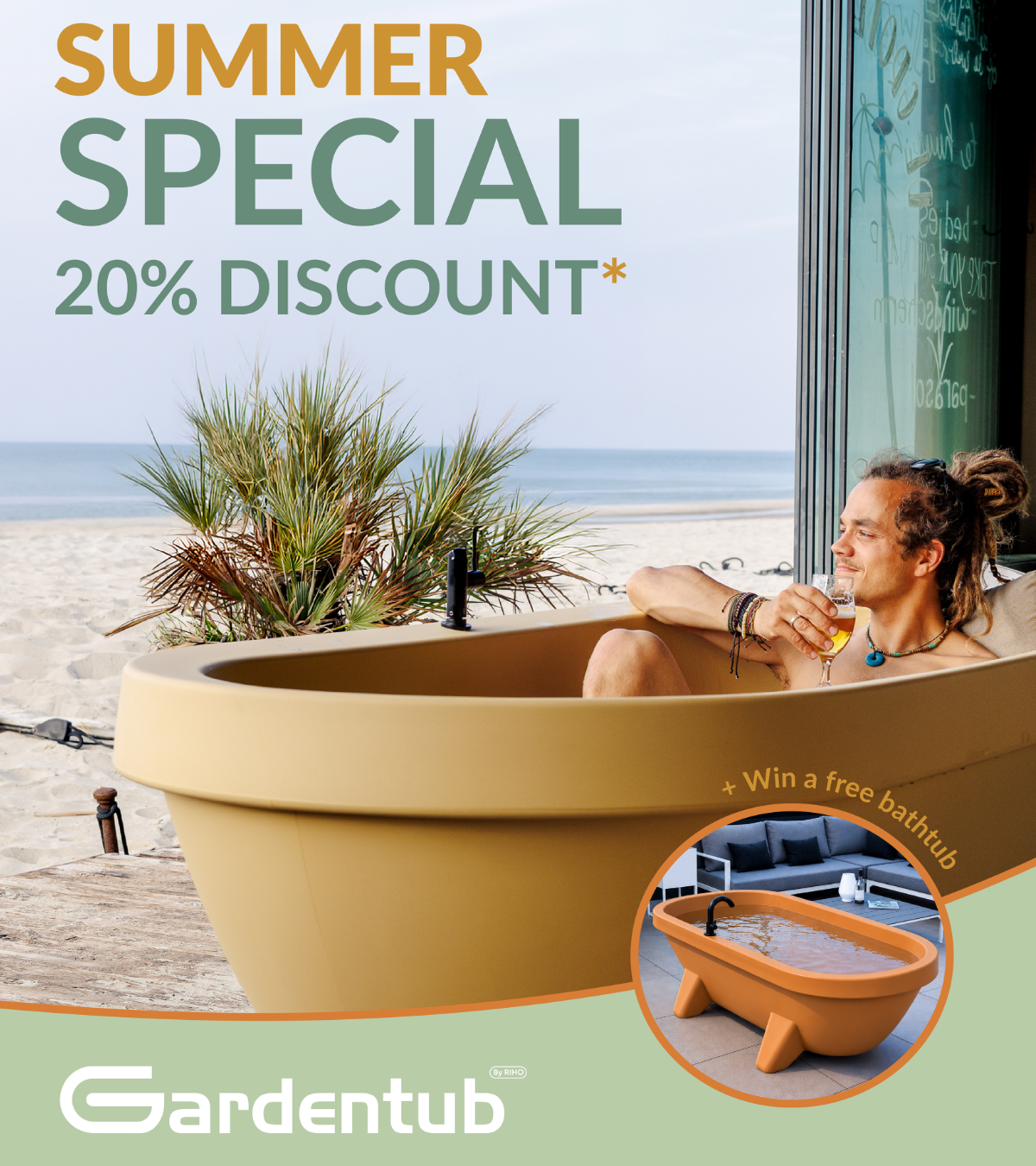 gardentub 20pct wk actie