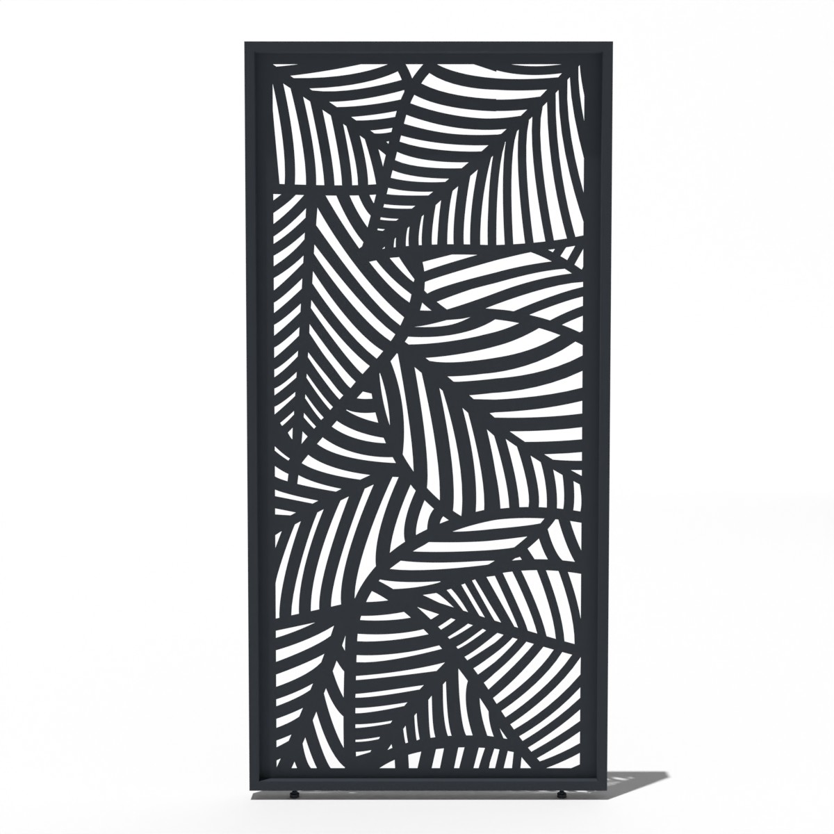 Orion shutterpaneel - Vast - blad-design - 123 cm - Voor 4 meter zijkant - Antraciet