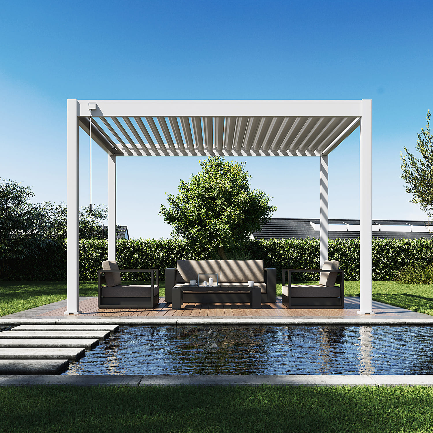 Orion Comfort overkapping - 300x360 cm - Wit