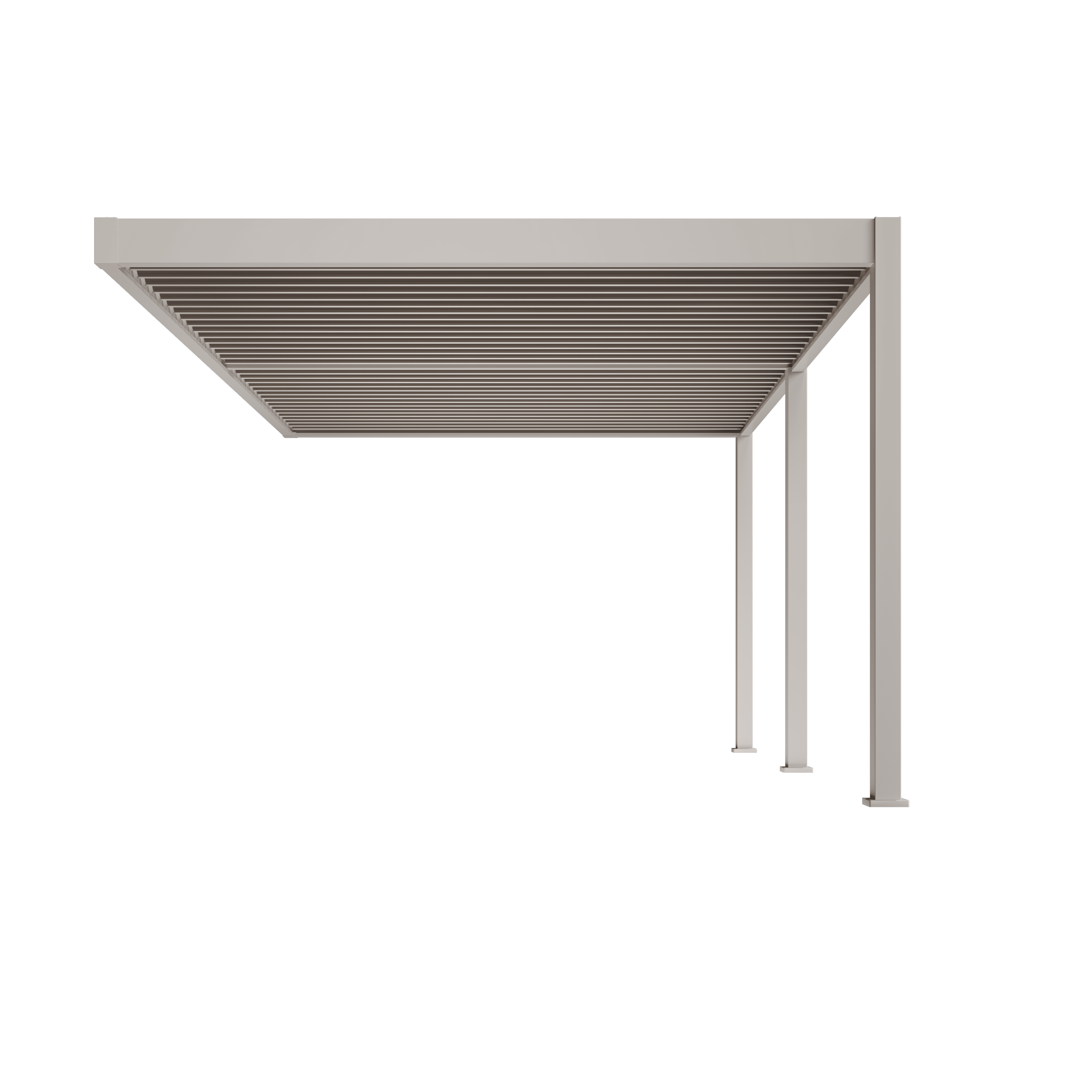 Orion Deluxe overkapping - Muurbevestiging - 360x530 cm - Kiezelgrijs