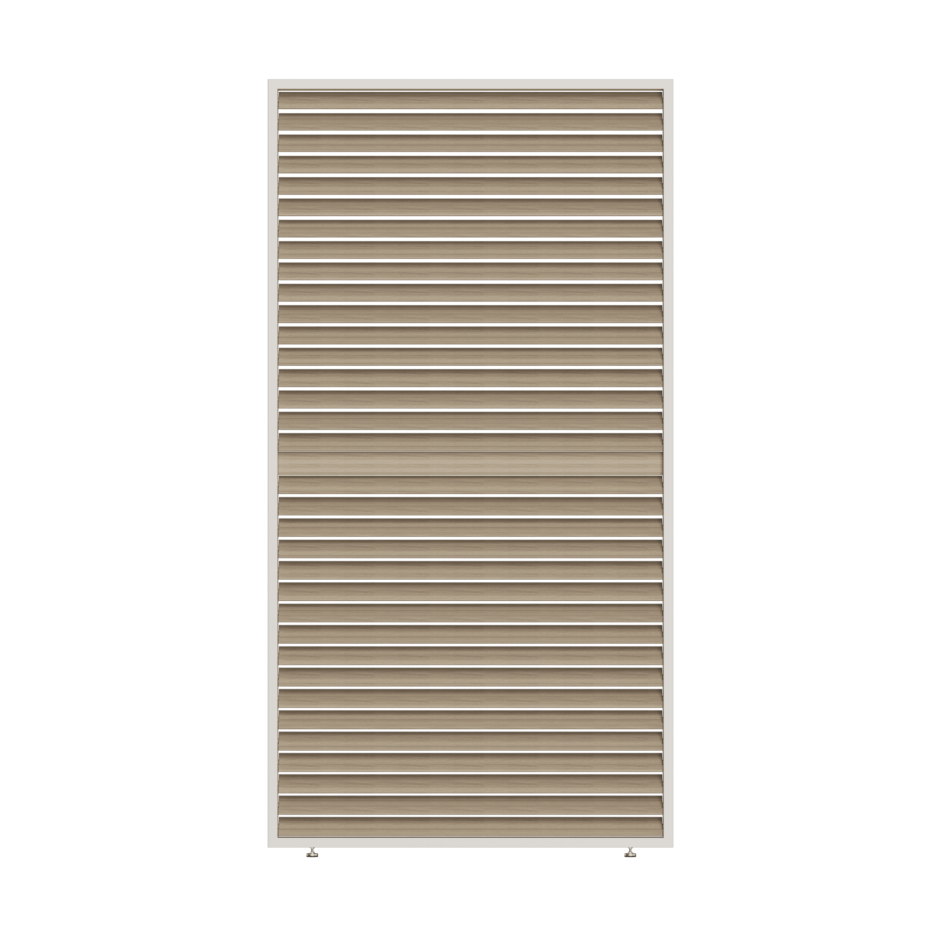 Orion shutterpaneel - Kantelbaar  - Horizontaal - 93 cm - Voor 3 meter zijkant - Kiezelgrijs/Wood